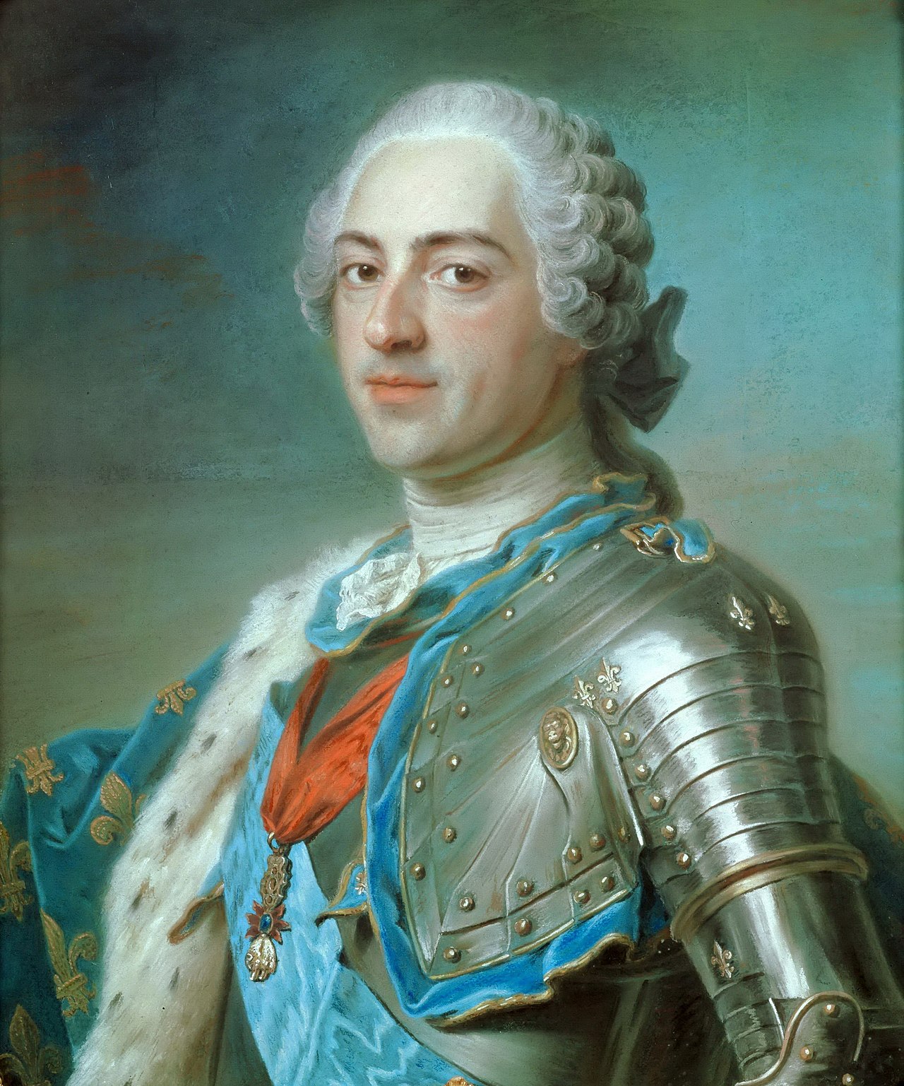 Portrait of Louis XV by Maurice Quentin de La Tour