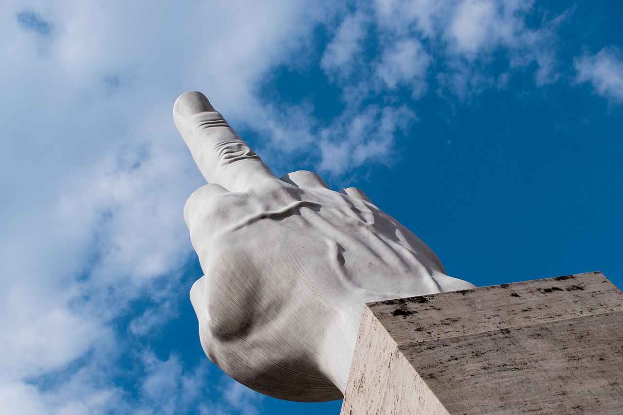 L.O.V.E. by Maurizio Cattelan