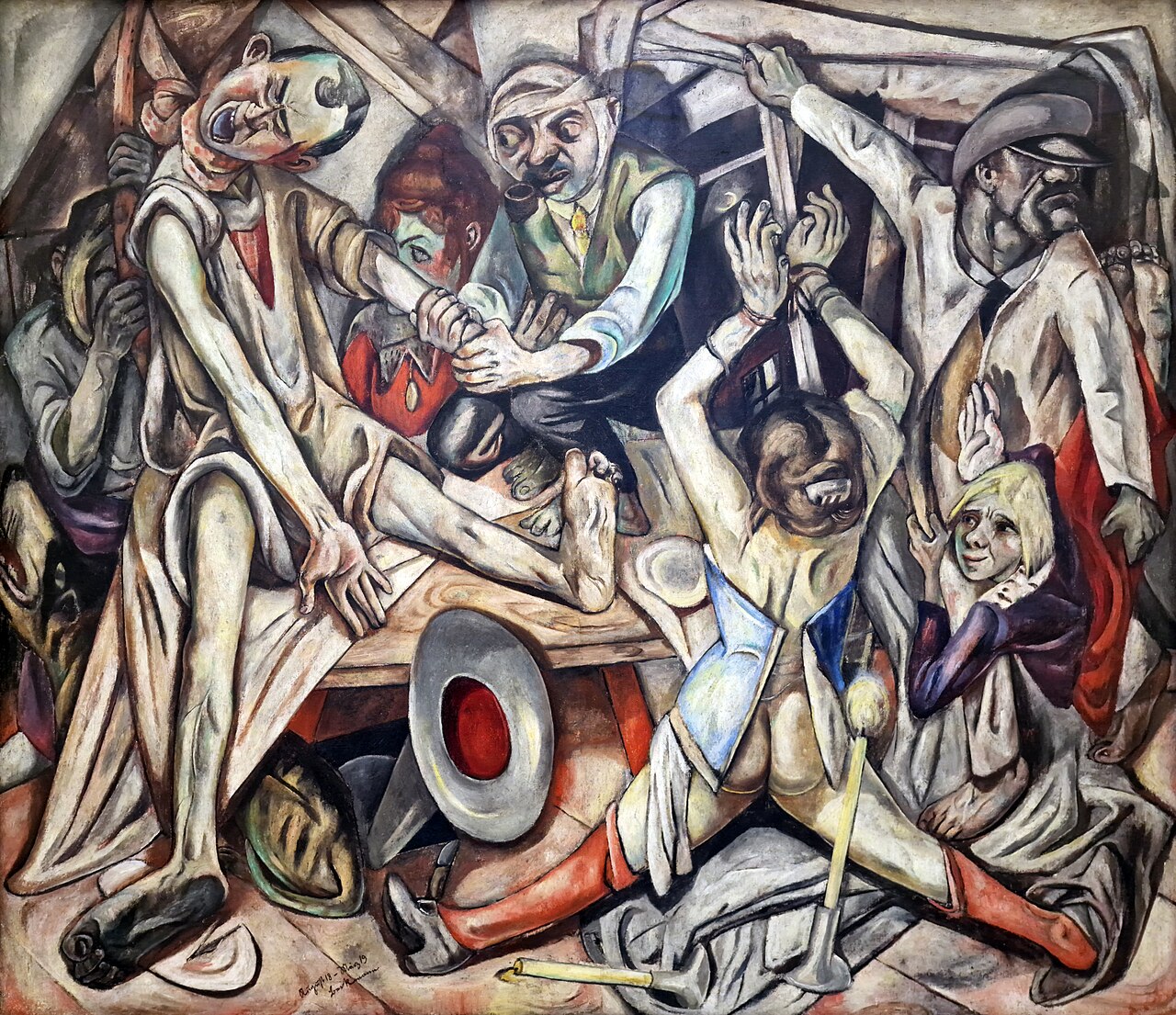 The Night by Max Beckmann