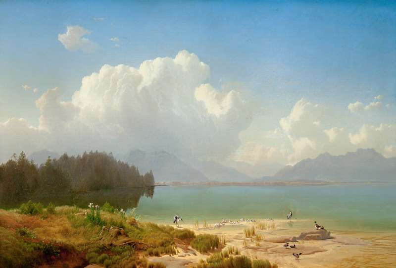 Morning at Chiemsee by Max Haushofer
