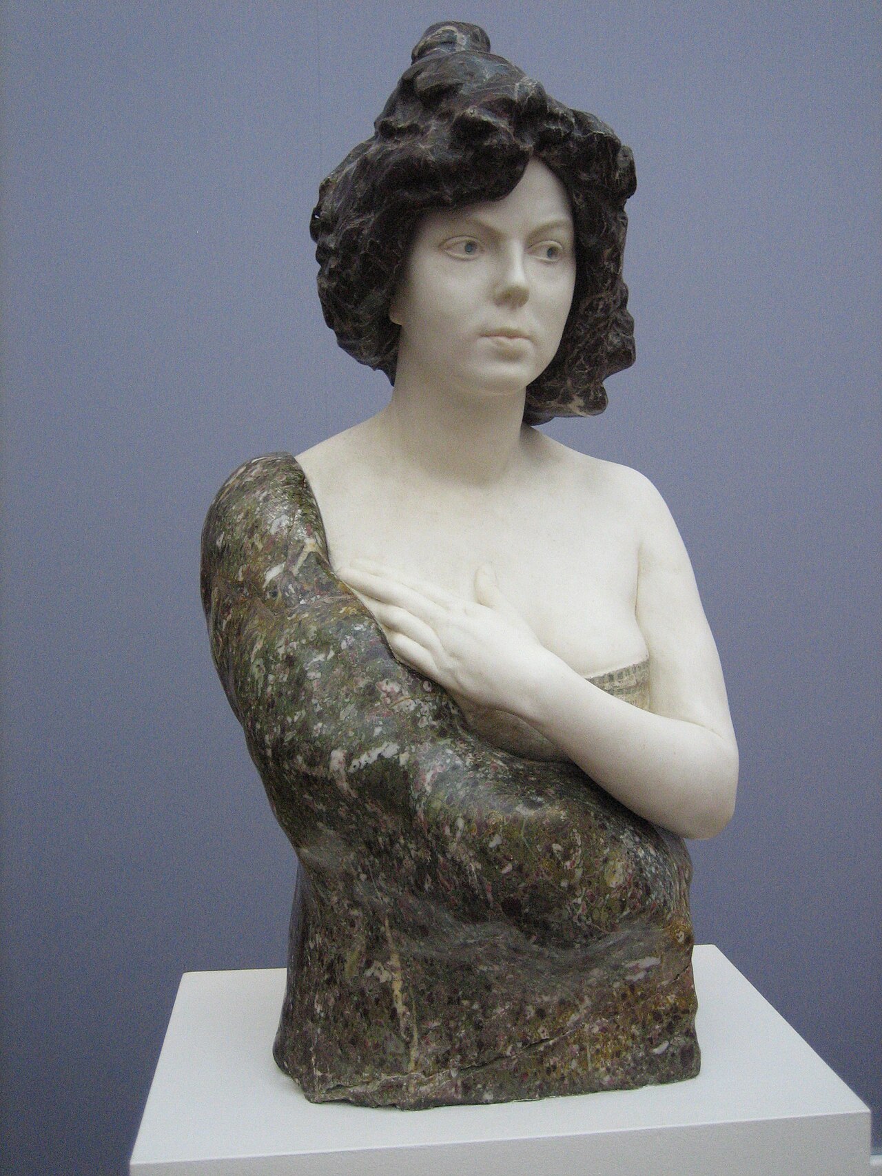 Elsa Asenijeff bust by Max Klinger