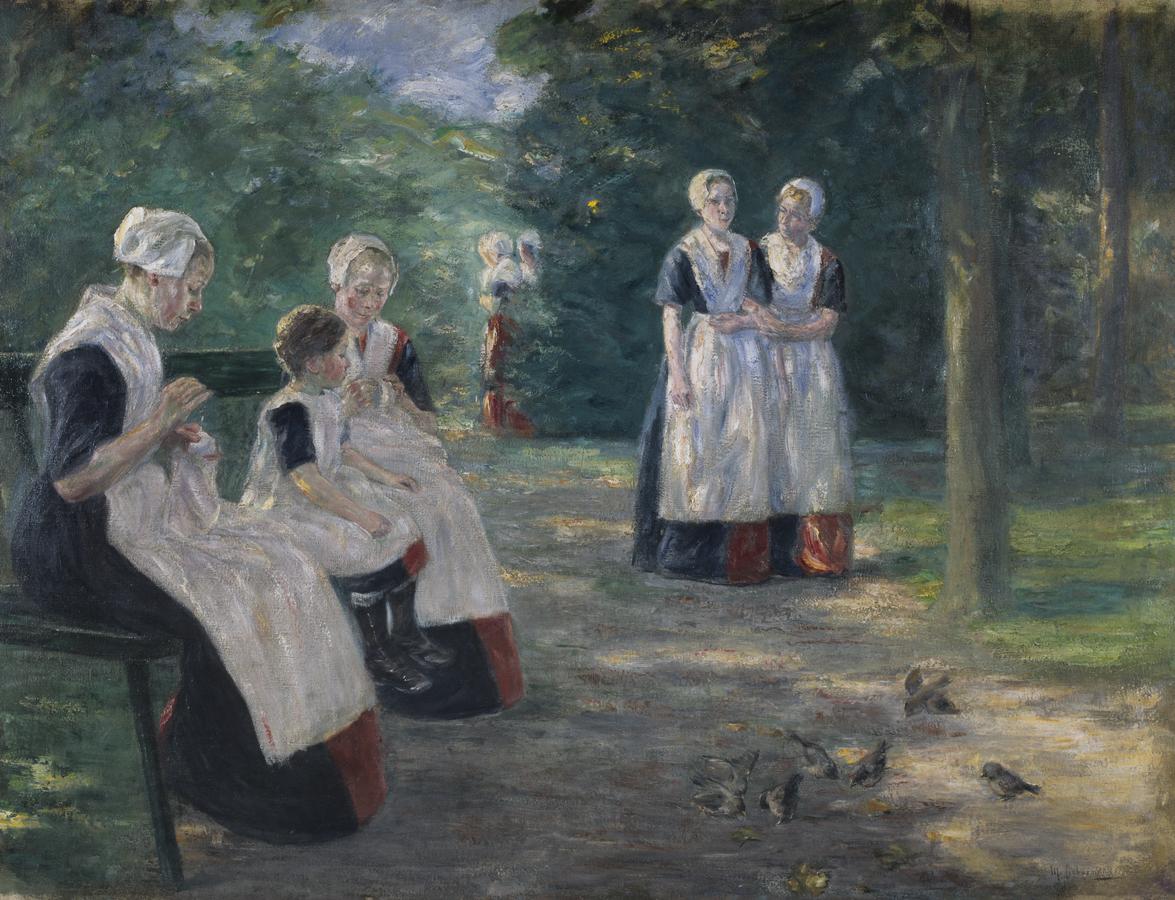 The Garden of the Amsterdam Orphanage by Max Liebermann