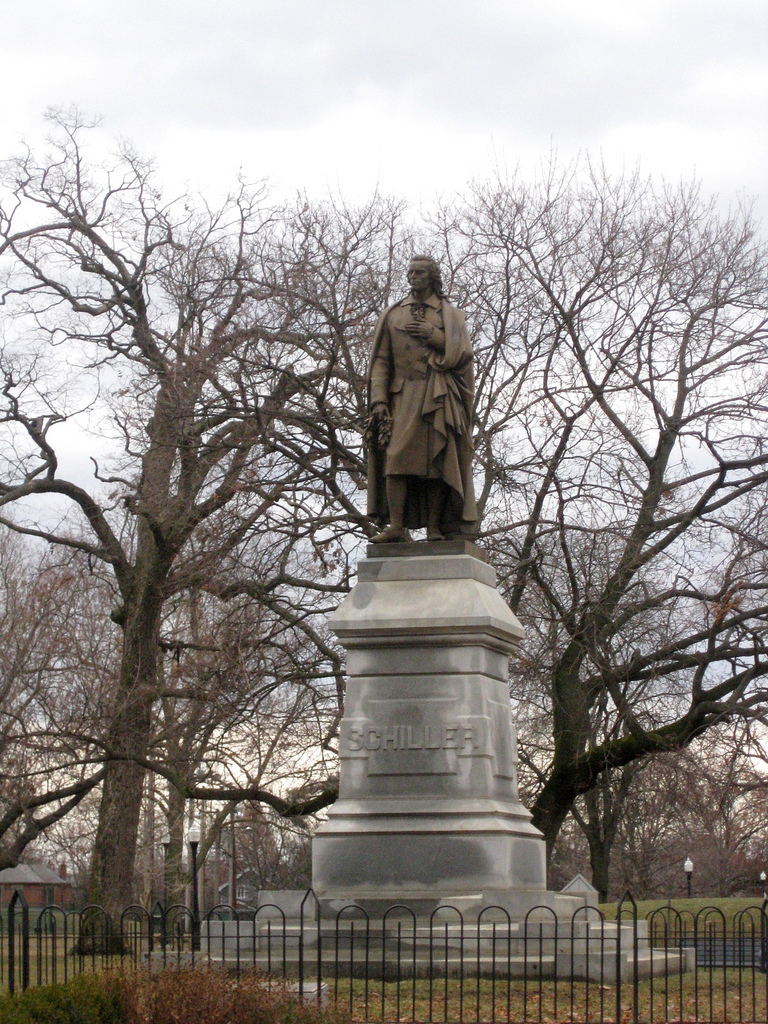 Statue of Friedrich Schiller by Max von Widnmann