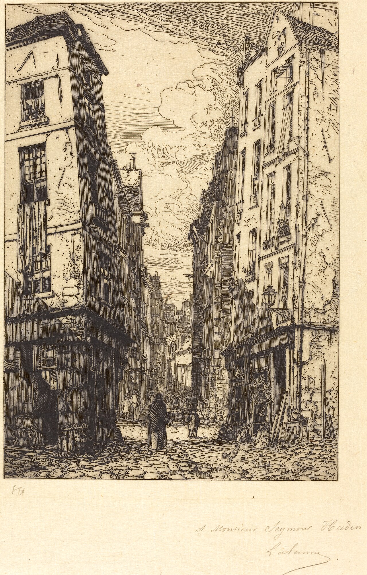 Rue des Marmousets (Quartier de la cite, vieux Paris) by Maxime Lalanne