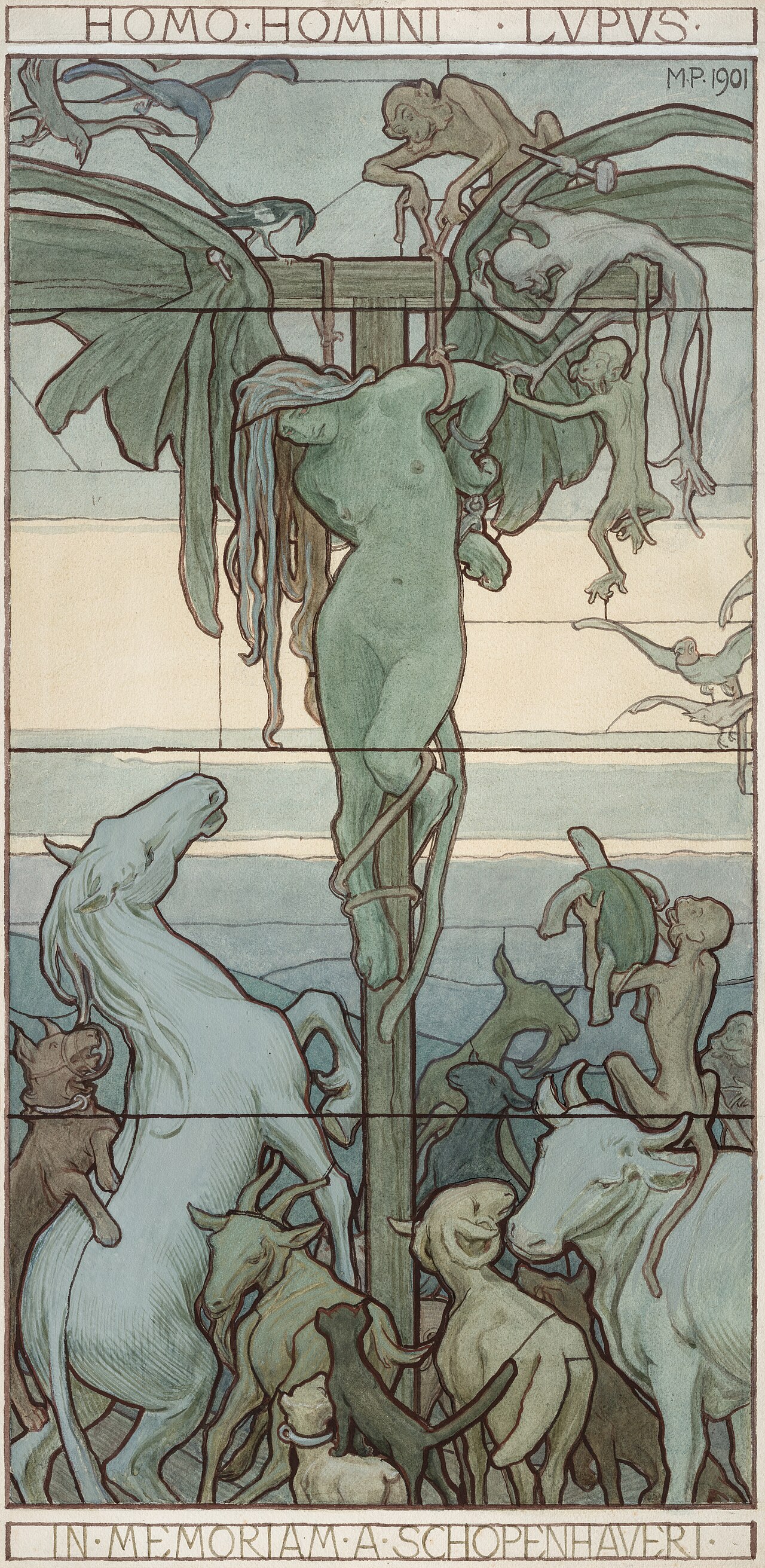 Homo homini lupus by Maximilian Pirner