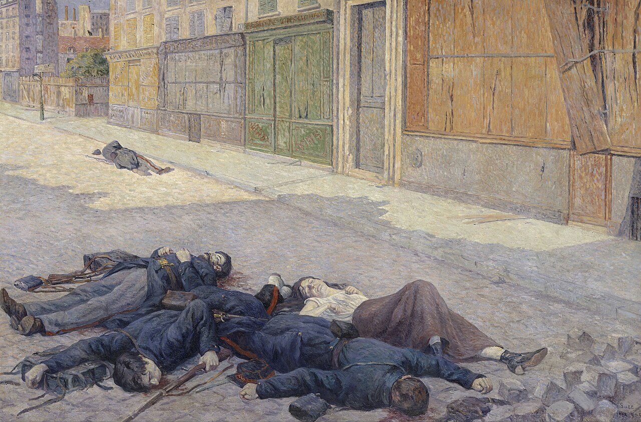 A street in Paris, May 1871 by Maximilien Luce