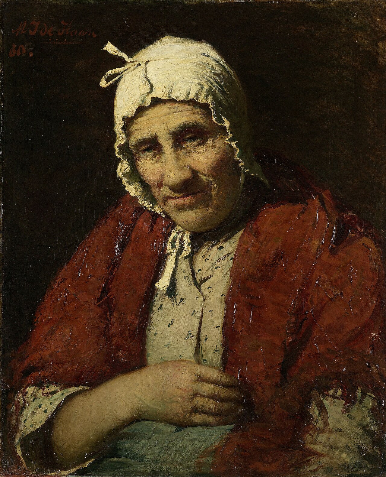Old Jewish woman by Meijer de Haan