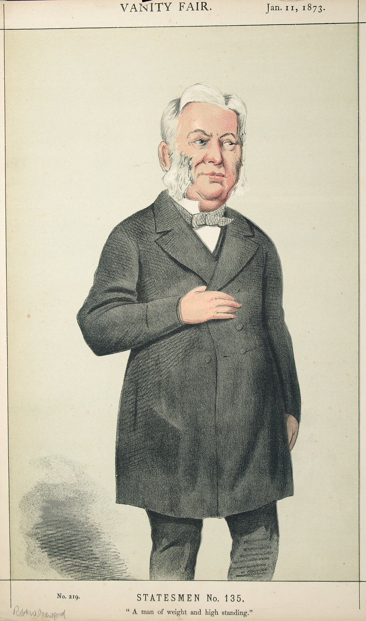 A man of weight and high standing by Melchiorre Delfico