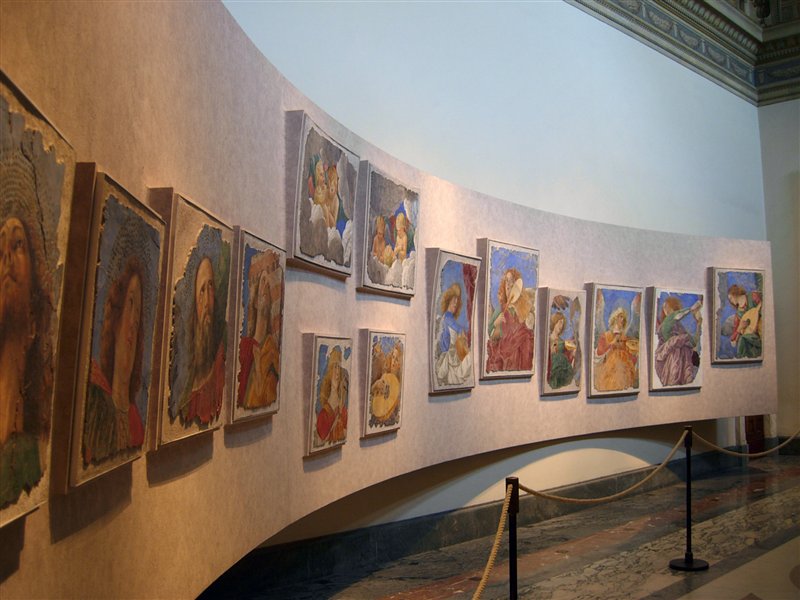 Angels making music by Melozzo da Forlì