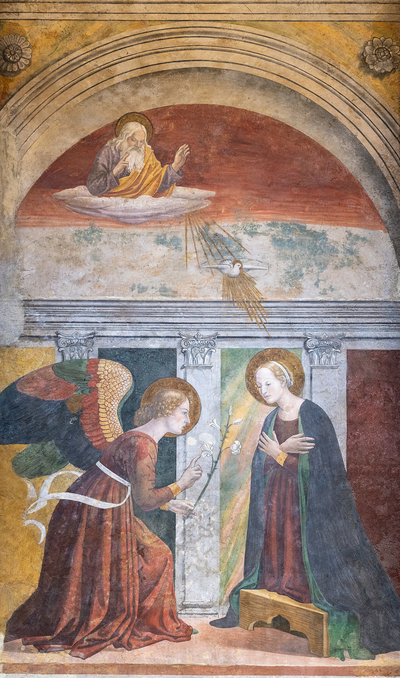 Annunciation by Melozzo da Forlì