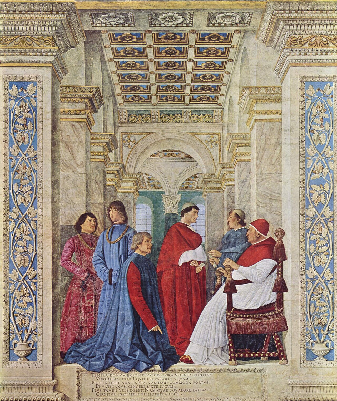Sixtus IV Appointing Platina as Prefect of the Vatican Library by Melozzo da Forlì