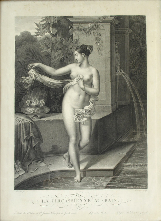 La Circassienne au Bain by Merry-Joseph Blondel