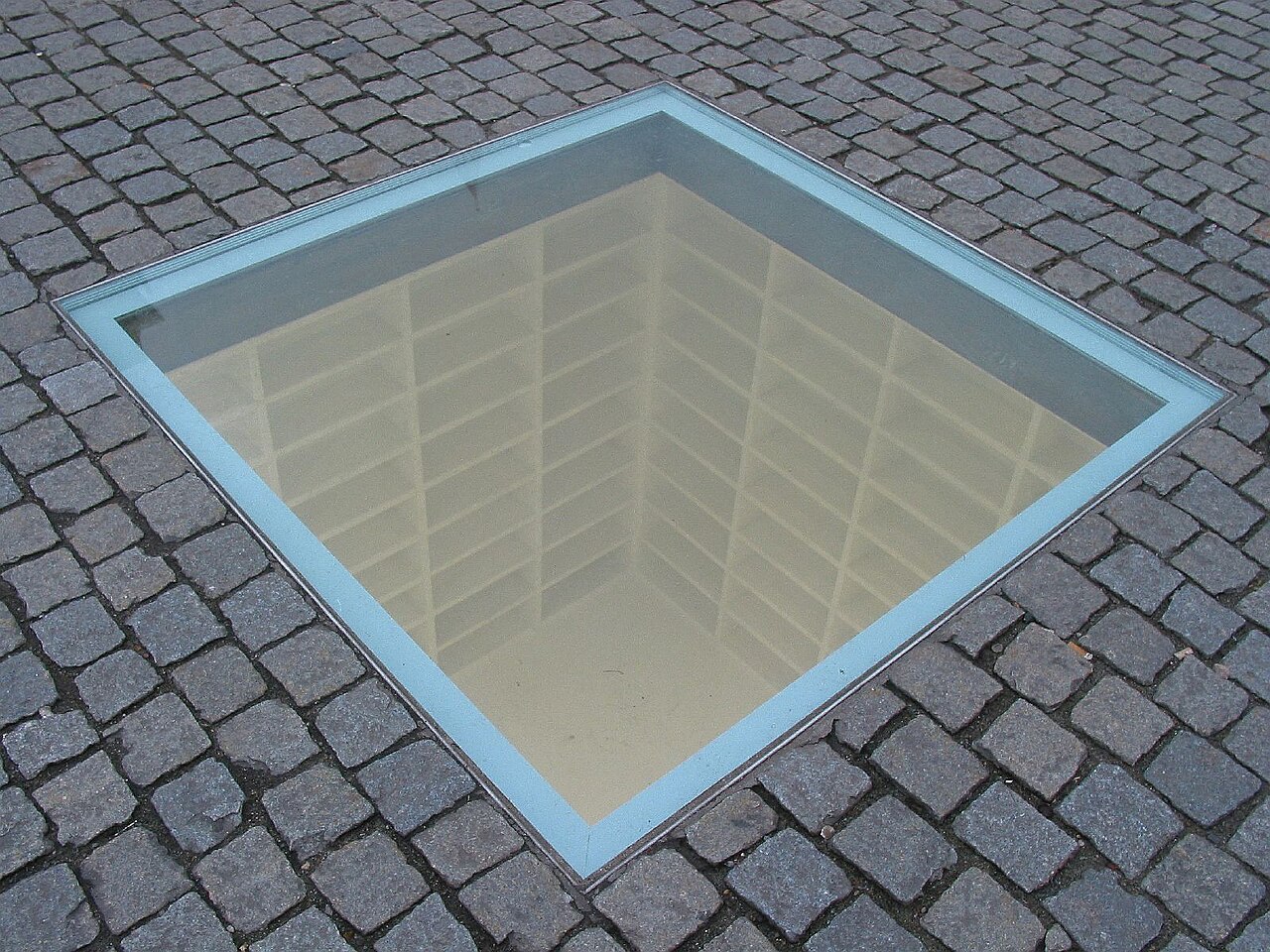 book burning memorial at Bebelplatz by Micha Ullman
