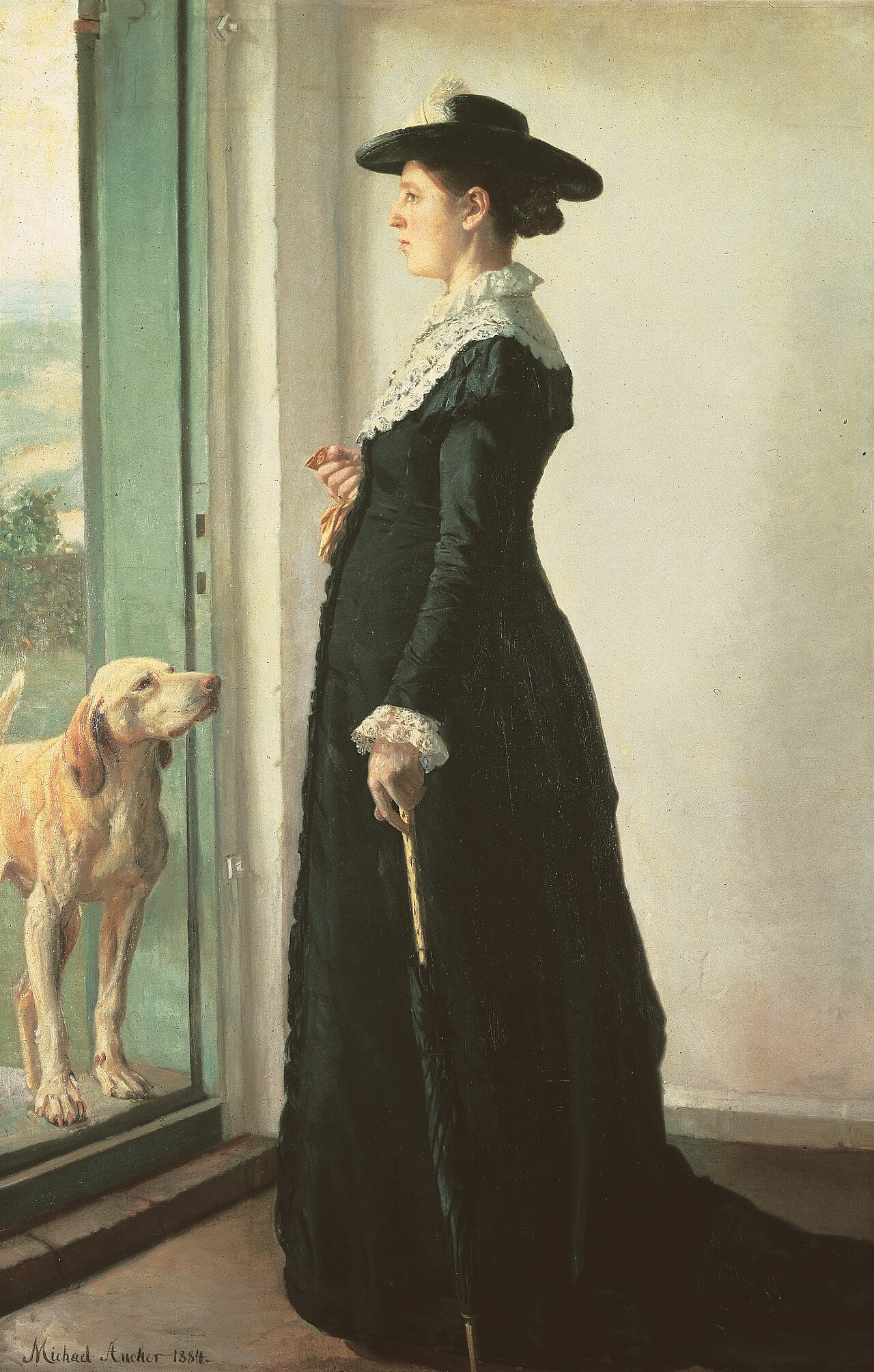 Portrait of my wife by Michael Ancher