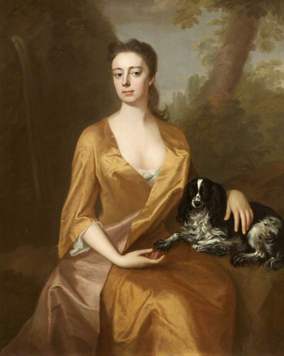 Called a Daughter of William Legge, 1st Earl of Dartmouth, either Lady Barbara Legge, later Lady Bagot (d.1765) or Lady Anne Legge, later Lady Holte (1720-1740) by Michael Dahl