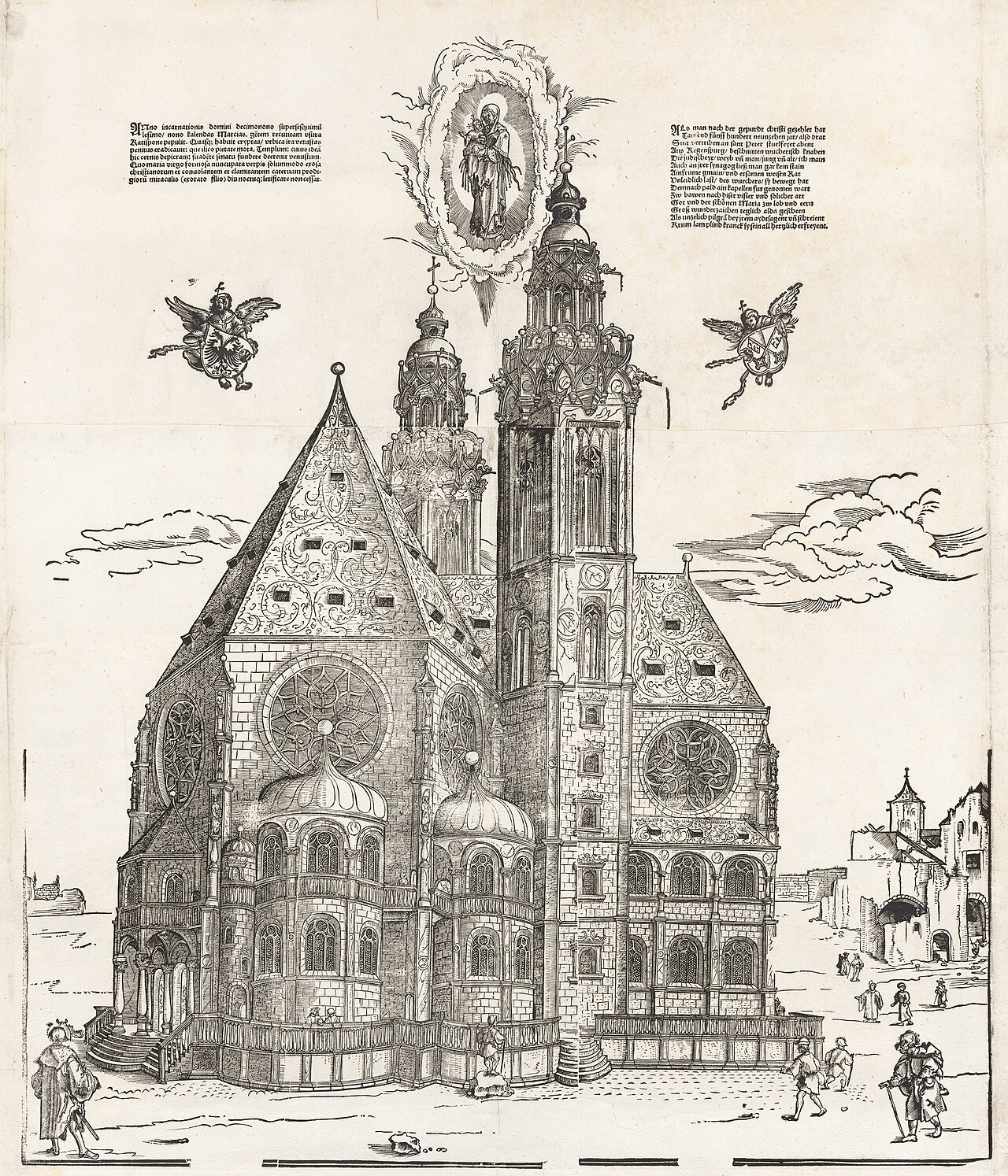 The New Church of the Beautiful Virgin at Regensburg by Michael Ostendorfer