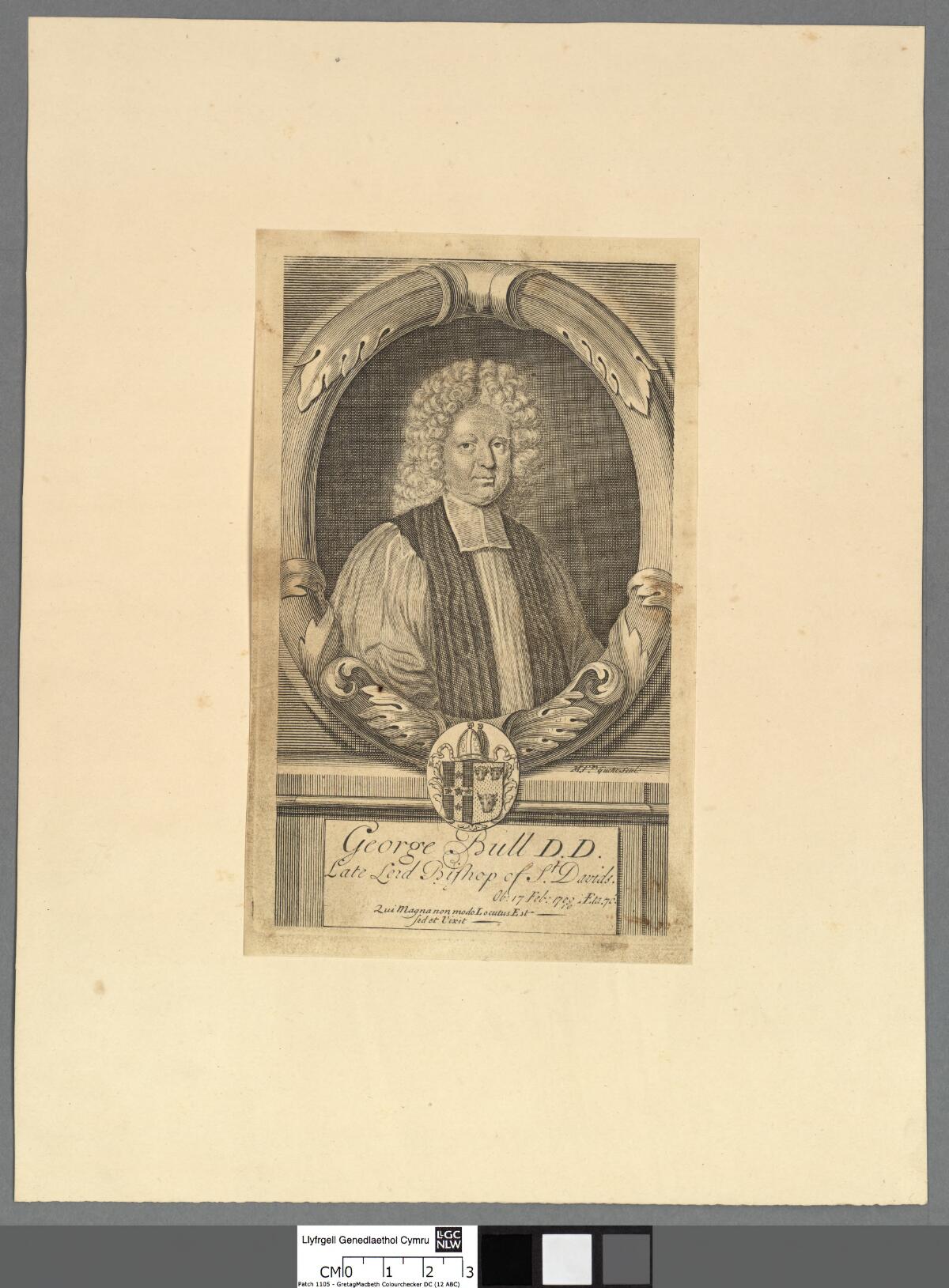 George Bull, D.D. late Lord Bishop of St. David's ob 17 Feb 1709 ; eta 76 by Michael Vandergucht