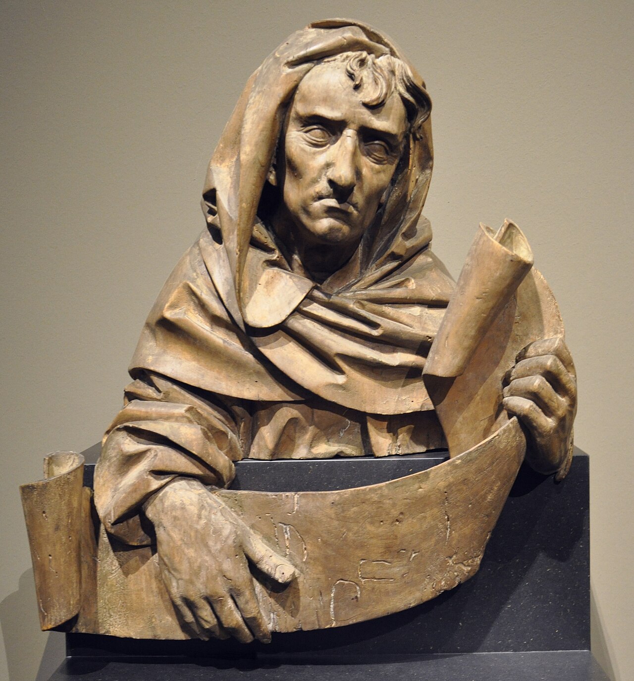Two Busts of Prophets by Michel Erhart