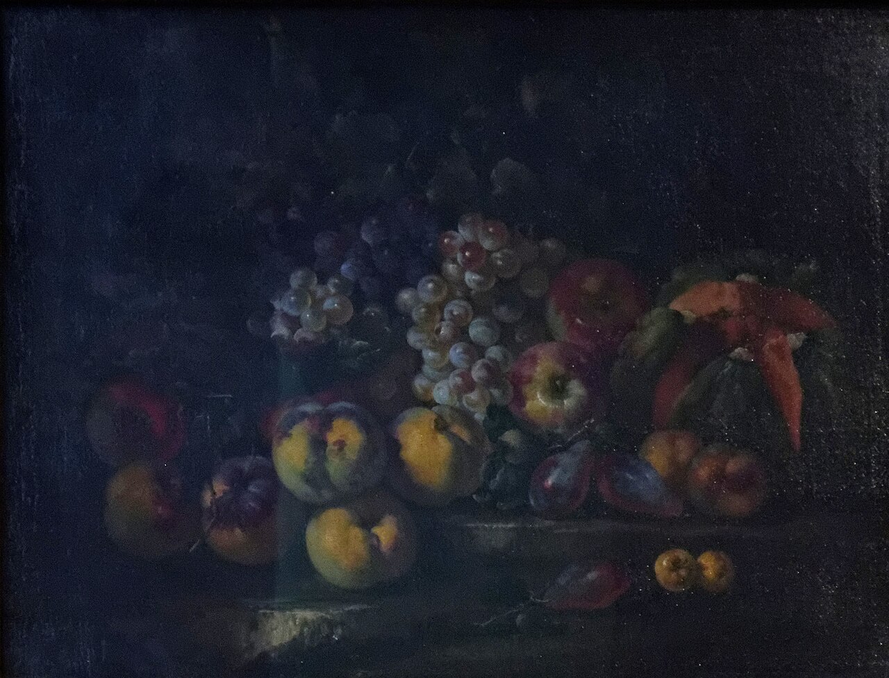 Still-Life with Grapes and Apples by Michelangelo Cerquozzi