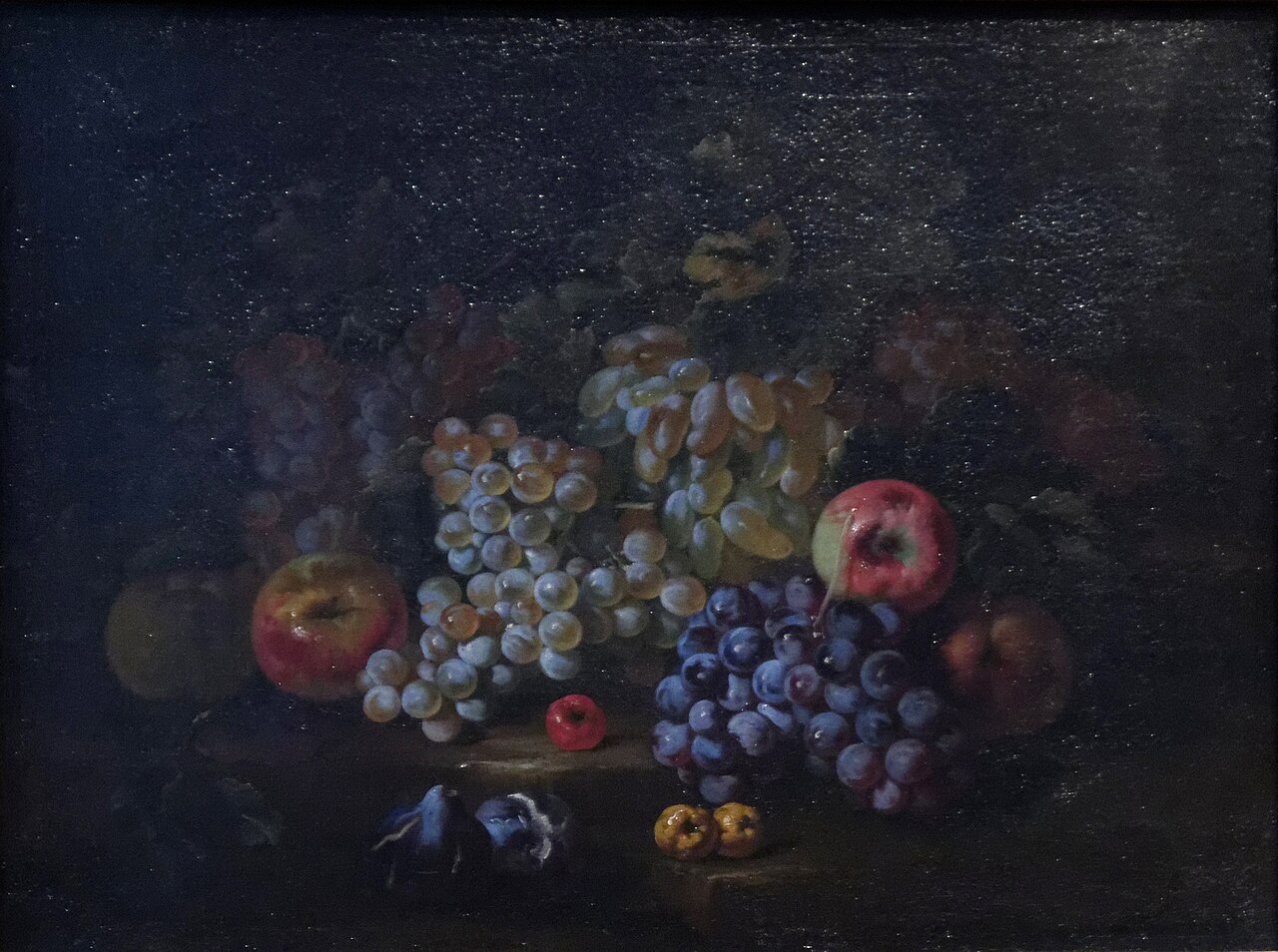 Still-Life with Grapes and Figs by Michelangelo Cerquozzi