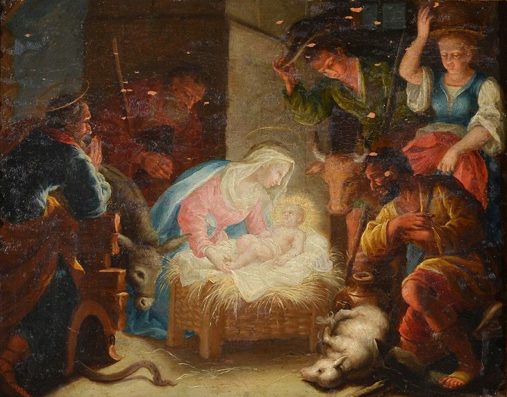 The Adoration of the Shepherds by Michelangelo Unterberger