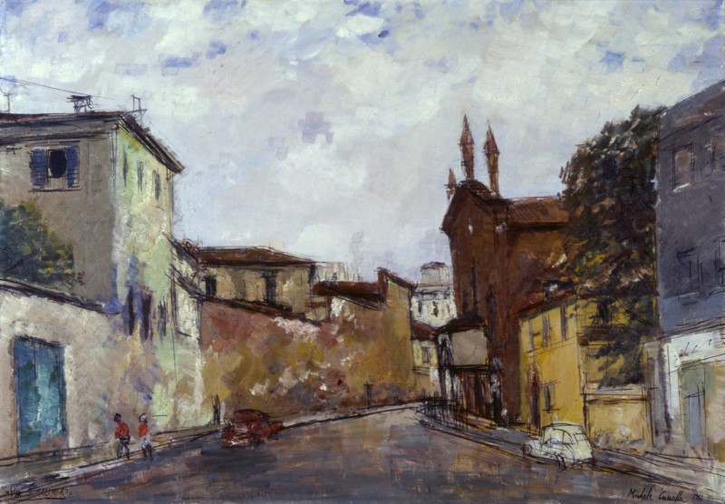 Via San Calimero in Milan by Michele Cascella