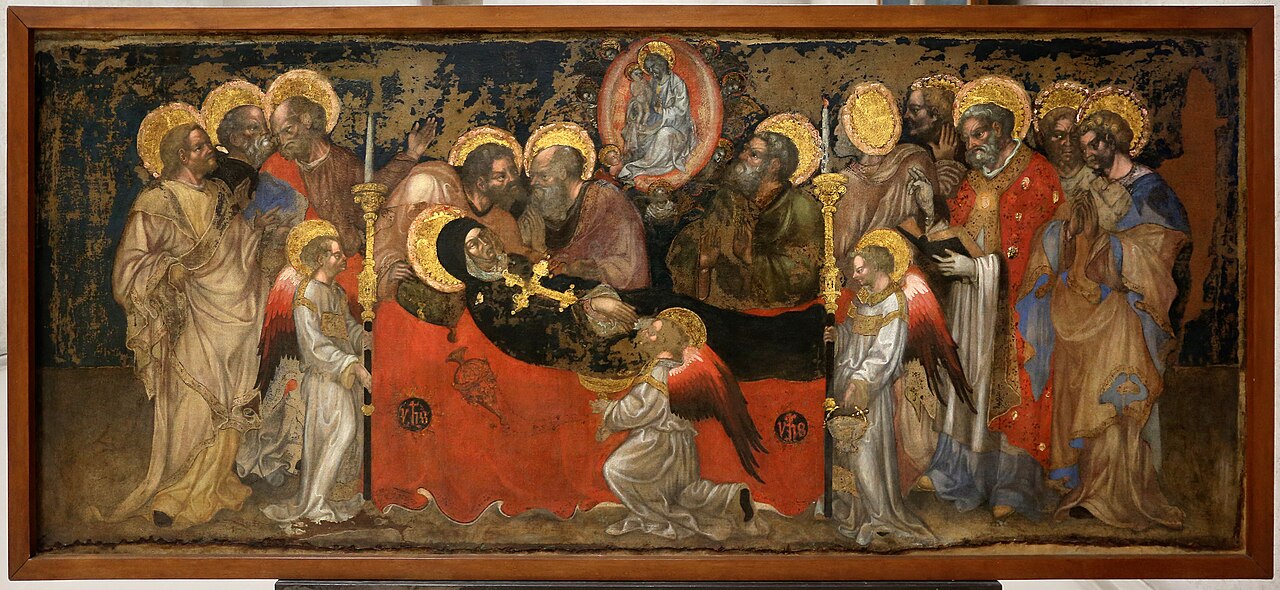 Dormitio Virginis by Michele Giambono
