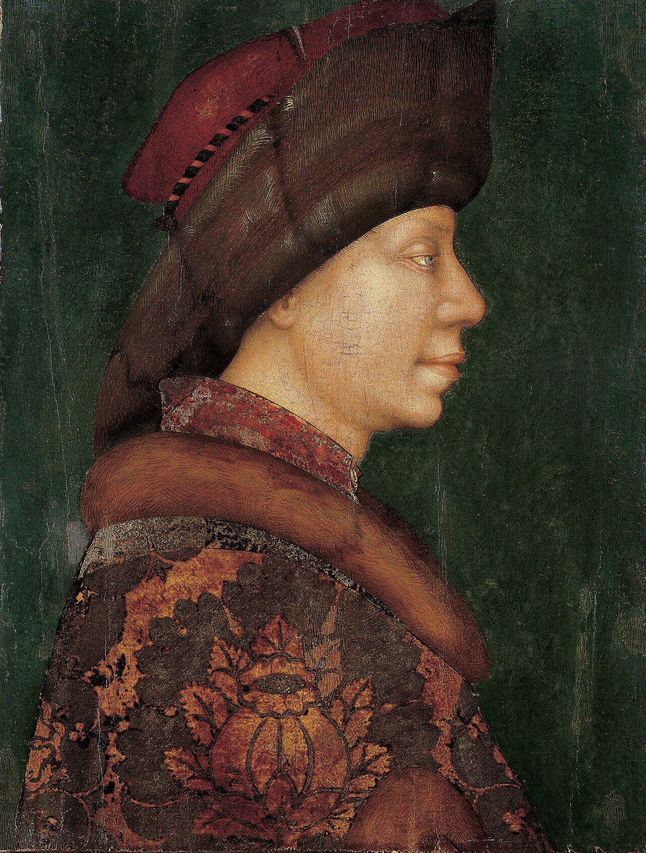 Portrait of a man by Michele Giambono