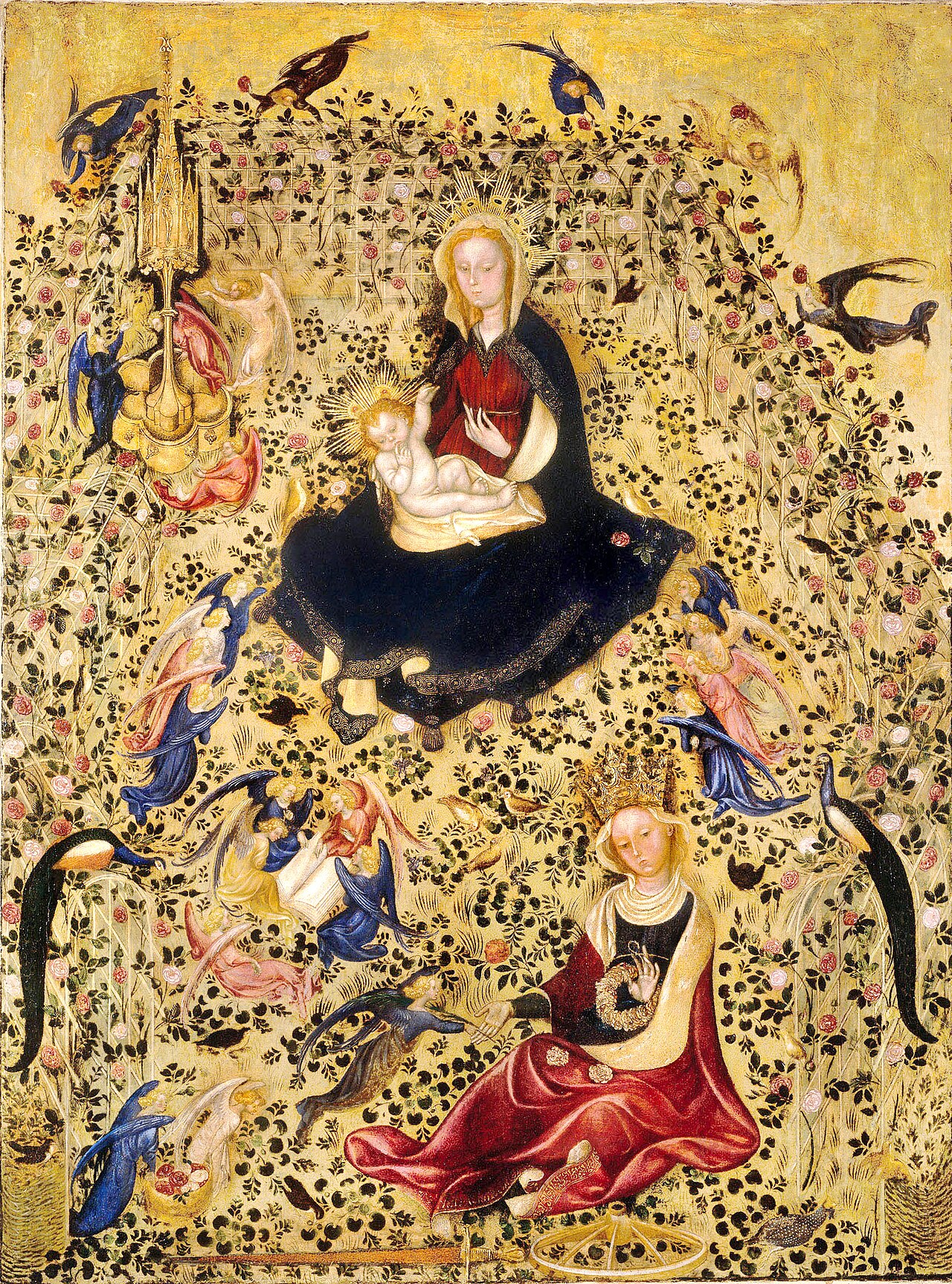 Madonna of the Rose Garden by Michelino Molinari da Besozzo
