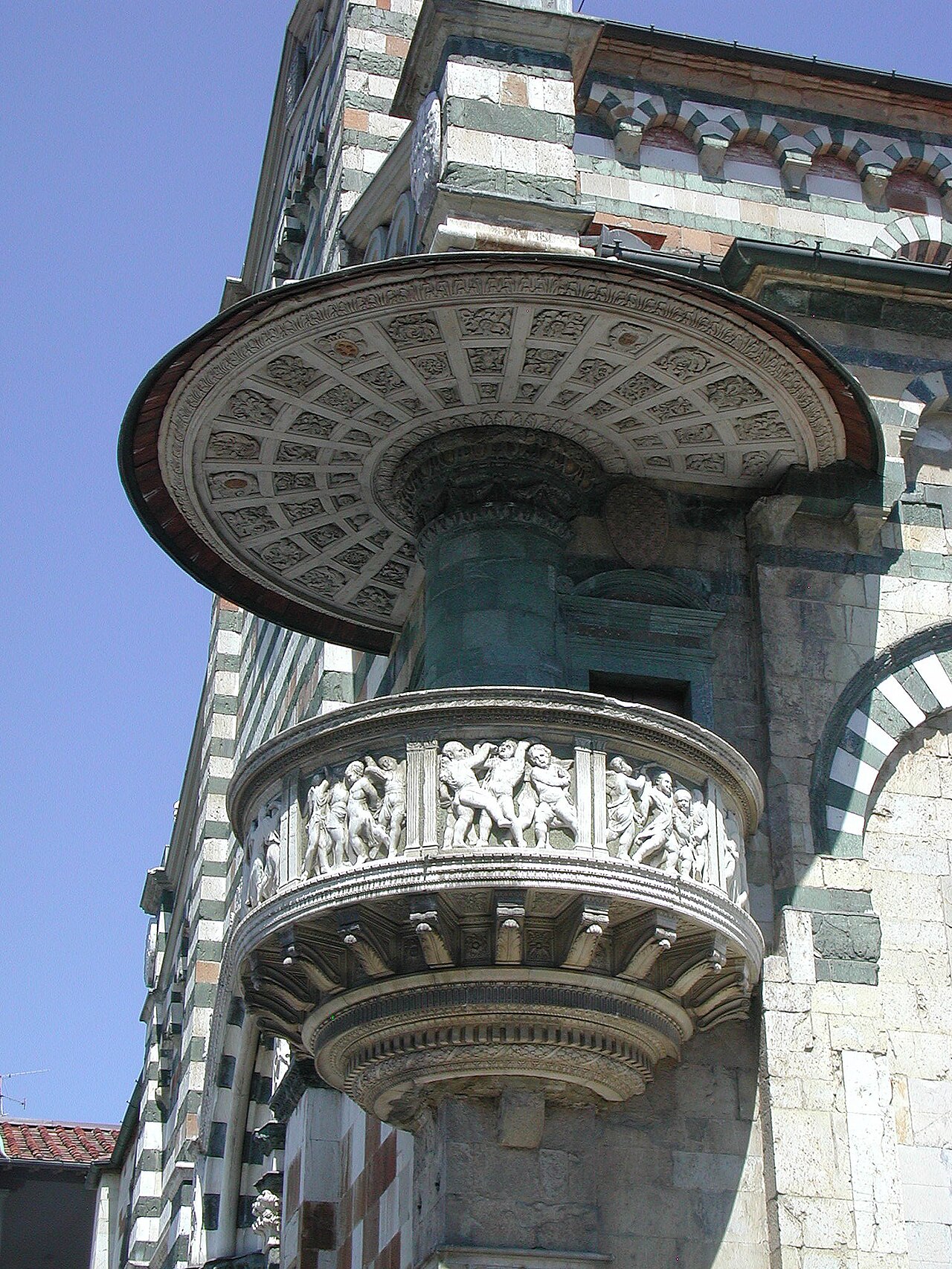 pulpit of Prato Cathedral by Michelozzo