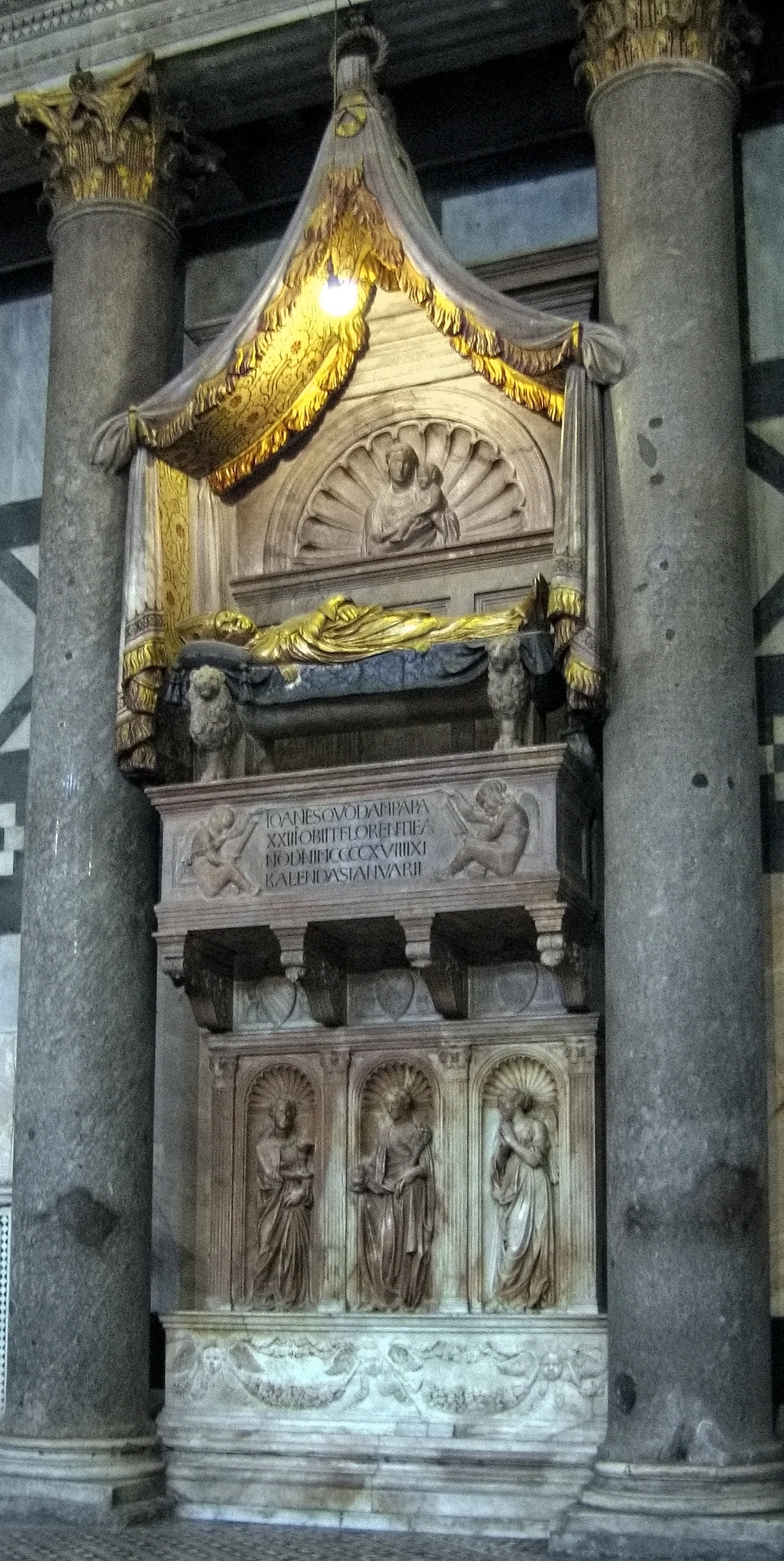Tomb of Antipope John XXIII by Michelozzo