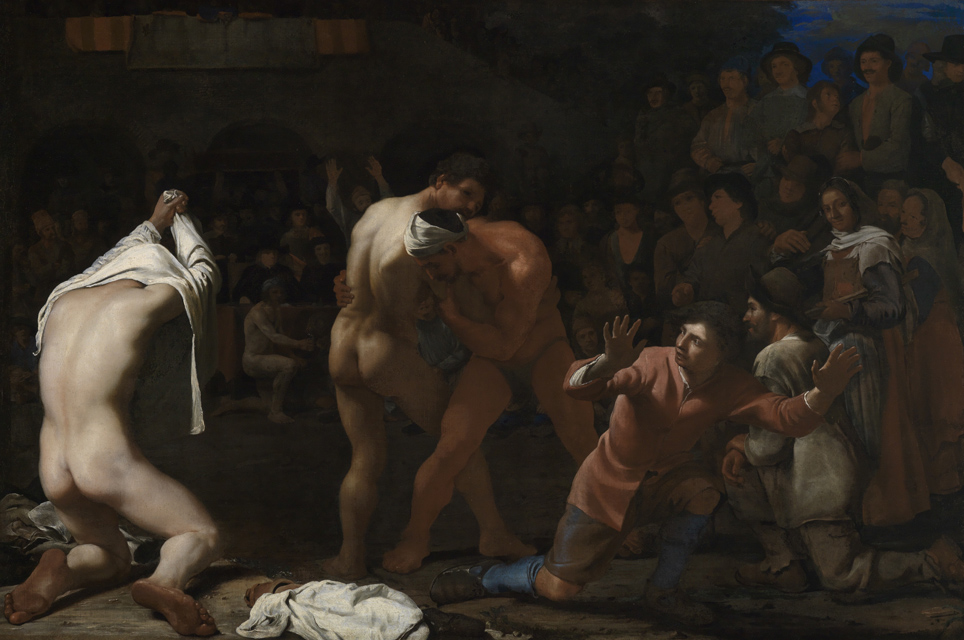 The Wrestling Match by Michiel Sweerts