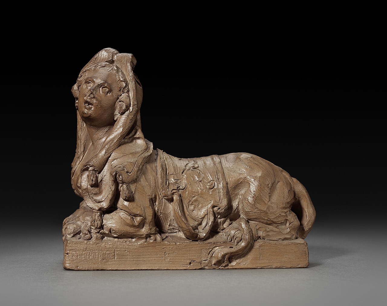 Design (?) for a statue of a sphinx by Michiel van der Voort (I)