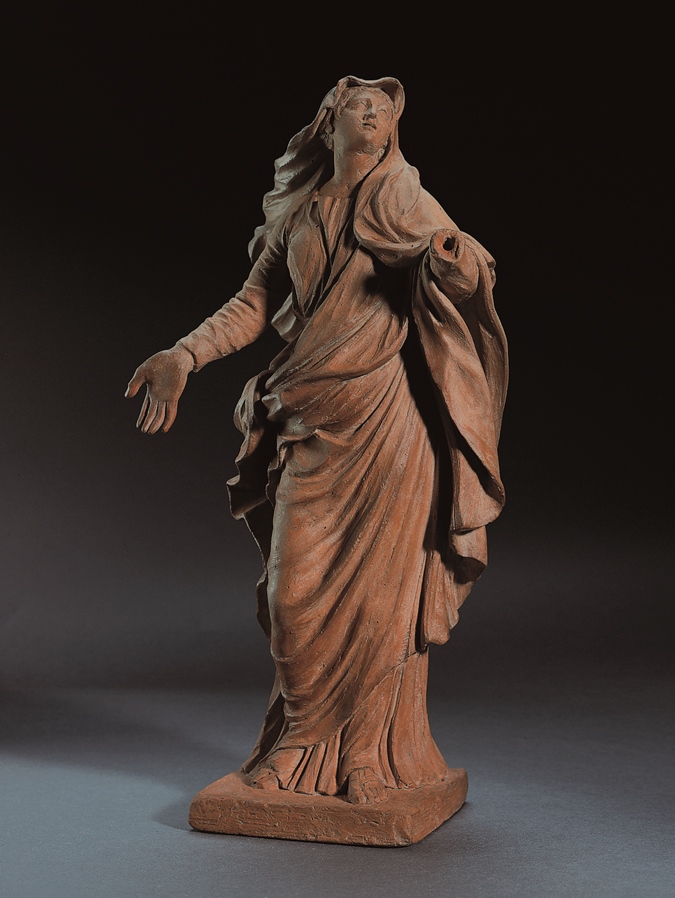 Design (?) for a statue of the Virgin on the calvary of the former pulpit of the church of Leliëndaal in Mechelen by Michiel van der Voort (I)