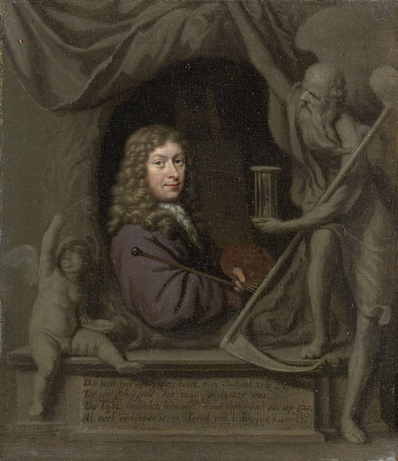 Self portrait by Michiel van Musscher