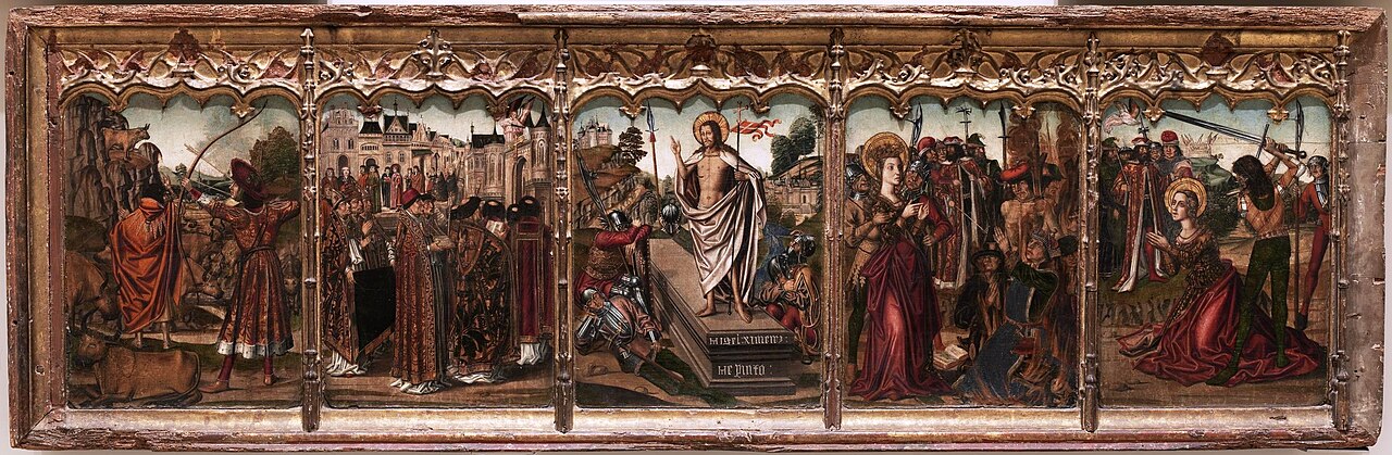 Predella with the Resurrection of Christ by Miguel Ximénez
