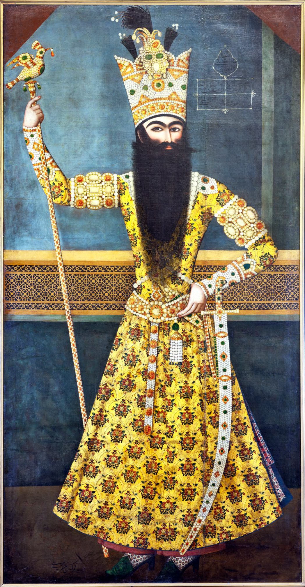 Portrait of Fath Ali Shah by Mihr 'Ali