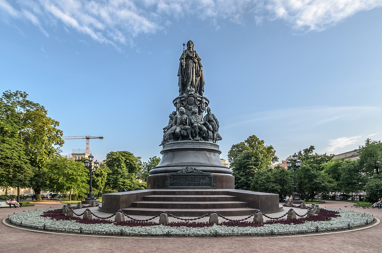 Monument to Catherine II of Russia, Saint Petersburg by Mikhail Mikeshin