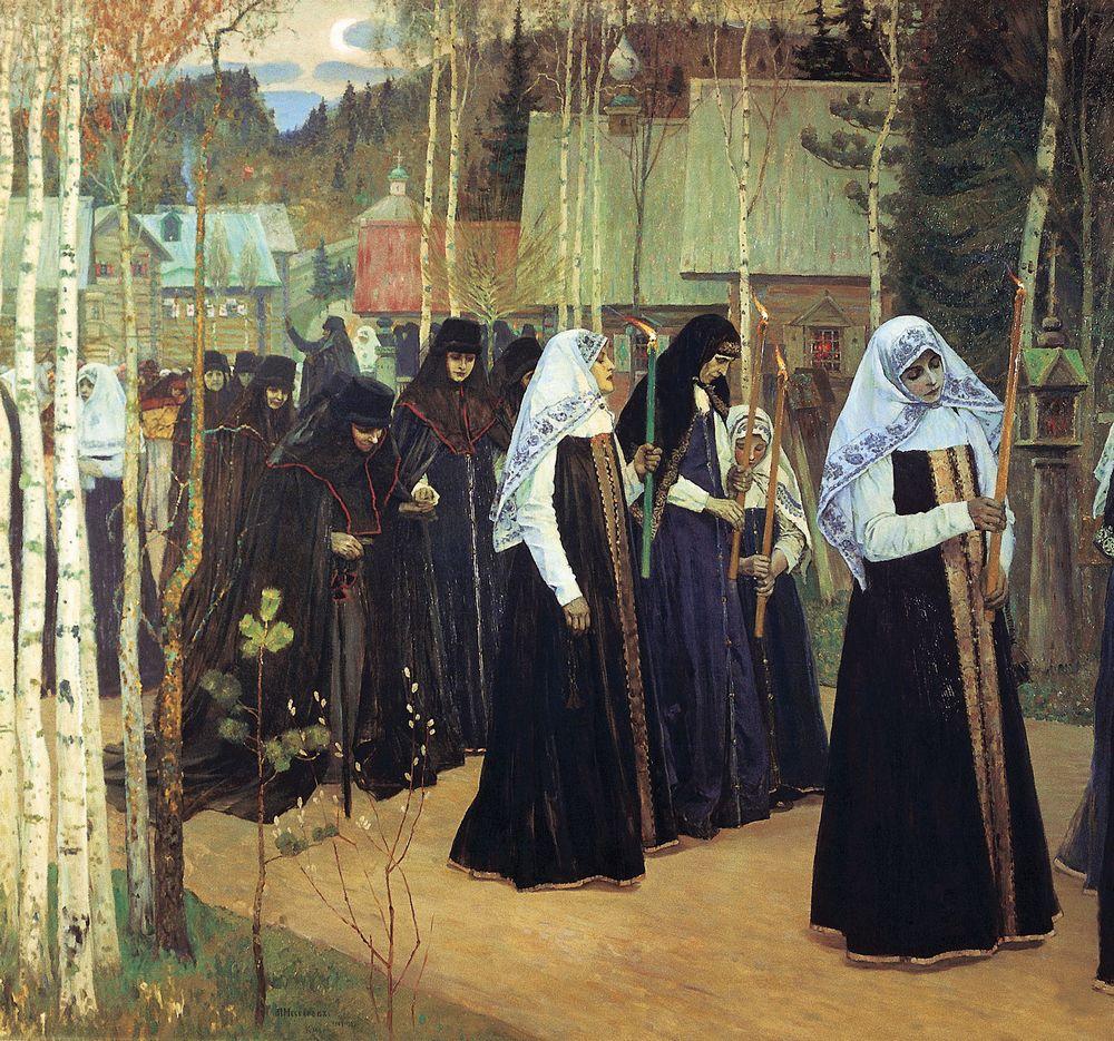 The Great Taking of the Veil by Mikhail Nesterov