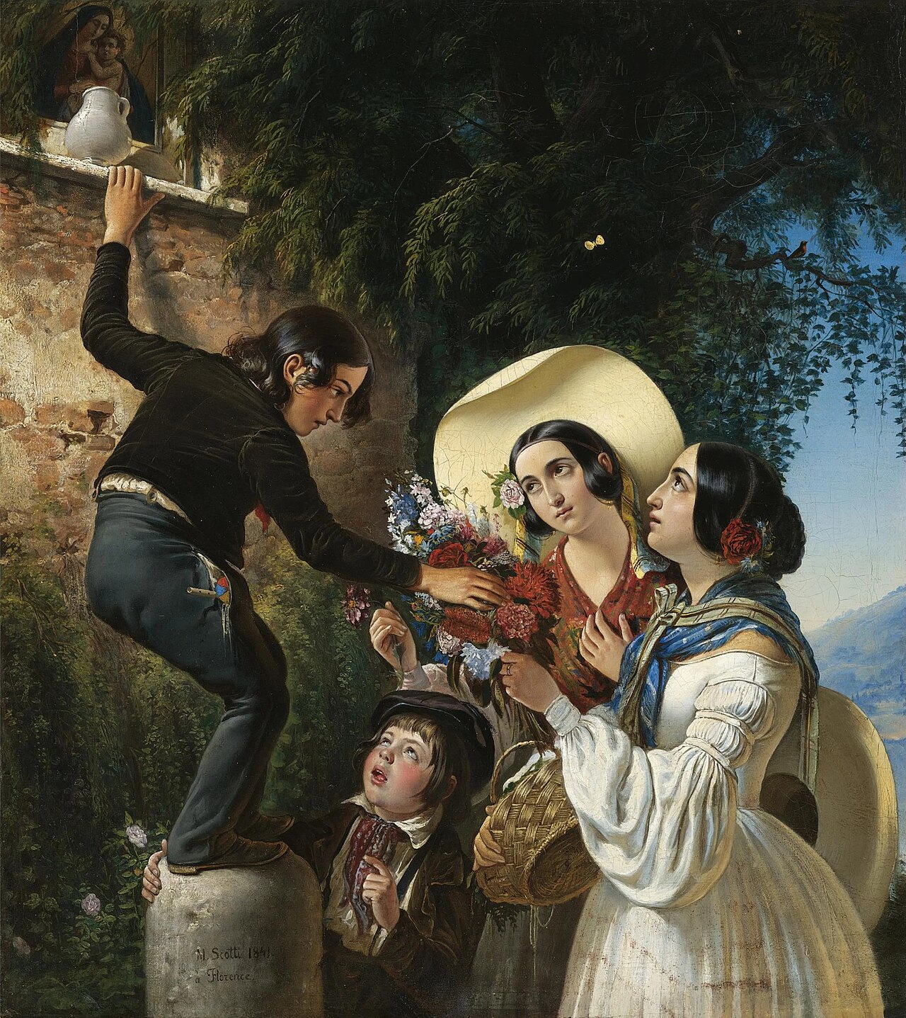Flowers for the Madonna by Mikhail Scotti