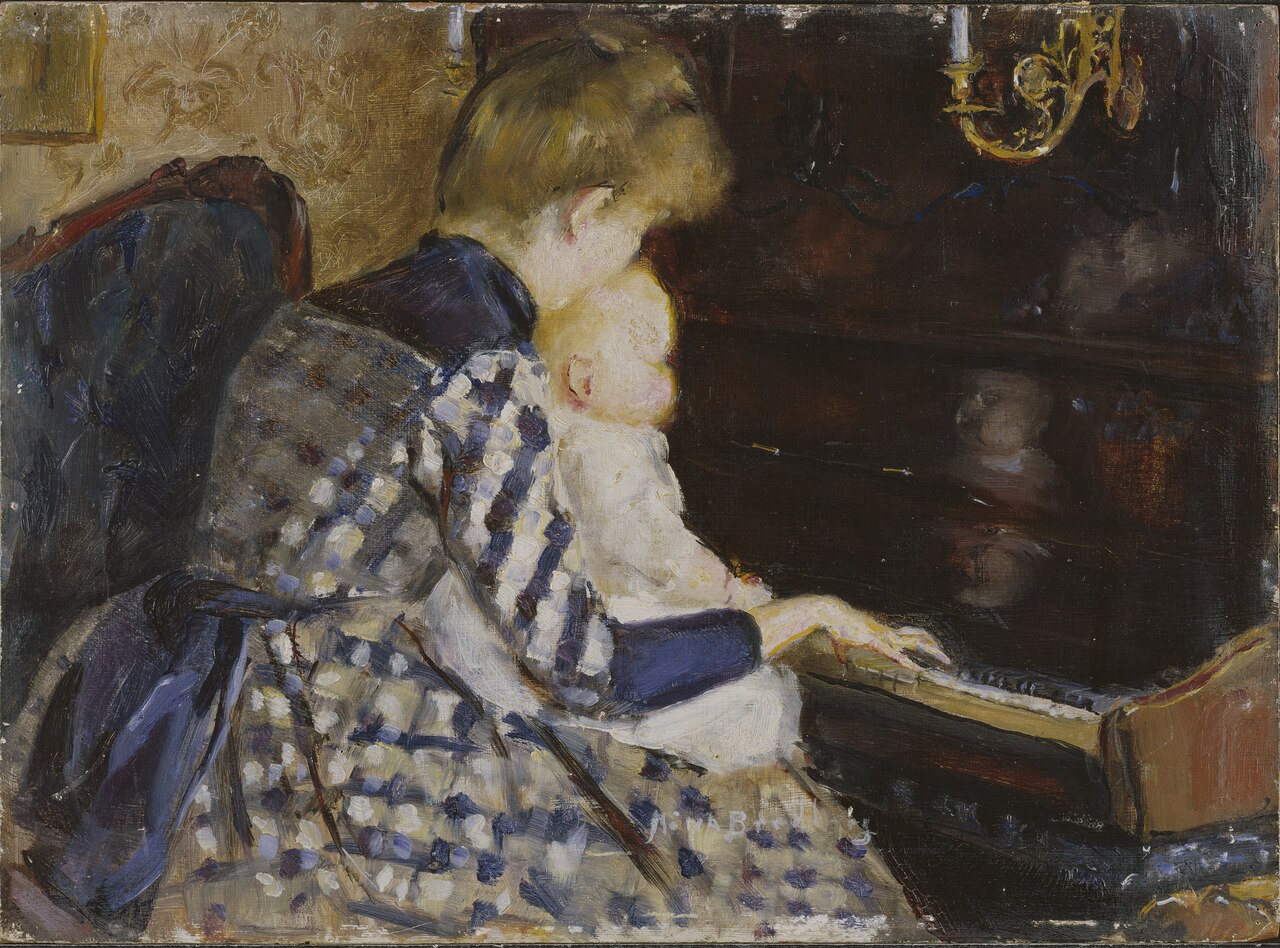 At the Piano by Mina Carlson-Bredberg