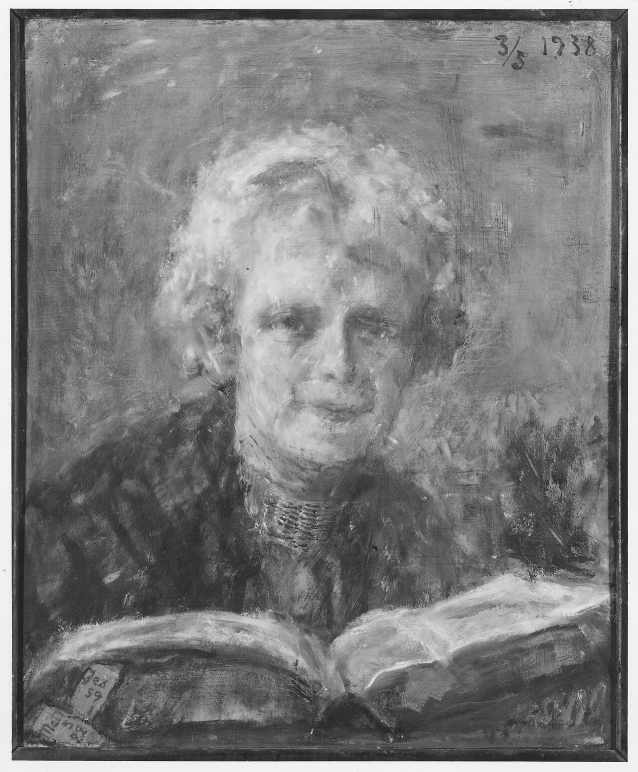 Wilhelmina Bredberg, 1857-1943, konstnär, grafiker, gift med 1. registrator Vilhelm Swalin, 2. kansliråd Georg Carlson by Mina Carlson-Bredberg