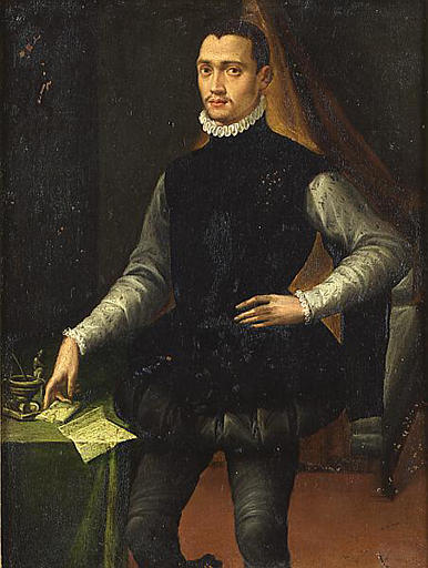 Portrait d'un jeune gentilhomme de la cour de Medicis by Mirabello Cavalori