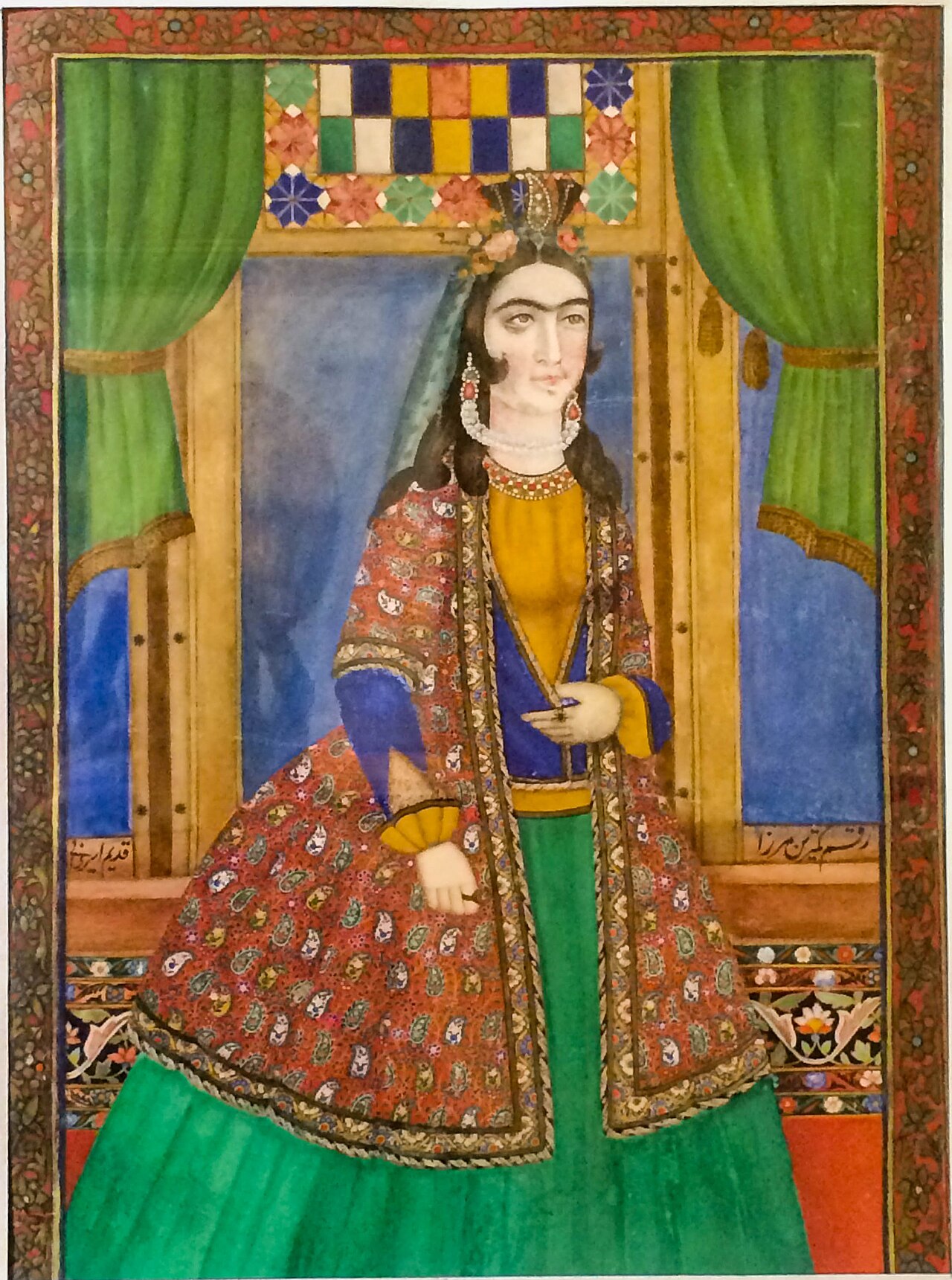Portrait of Mah Talat by Mirza Gadim Iravani