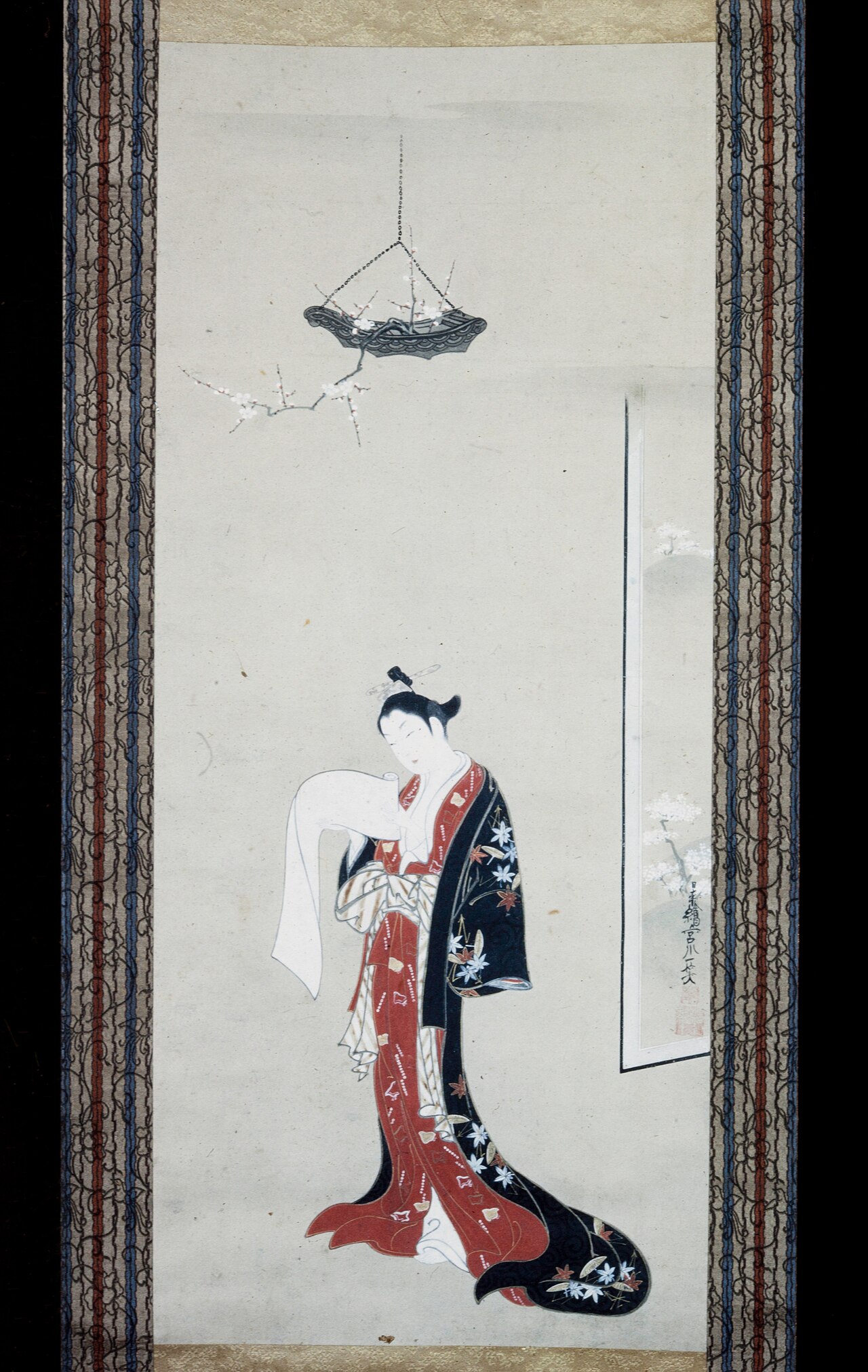 Prostitute Reading a Letter by Miyagawa Issho