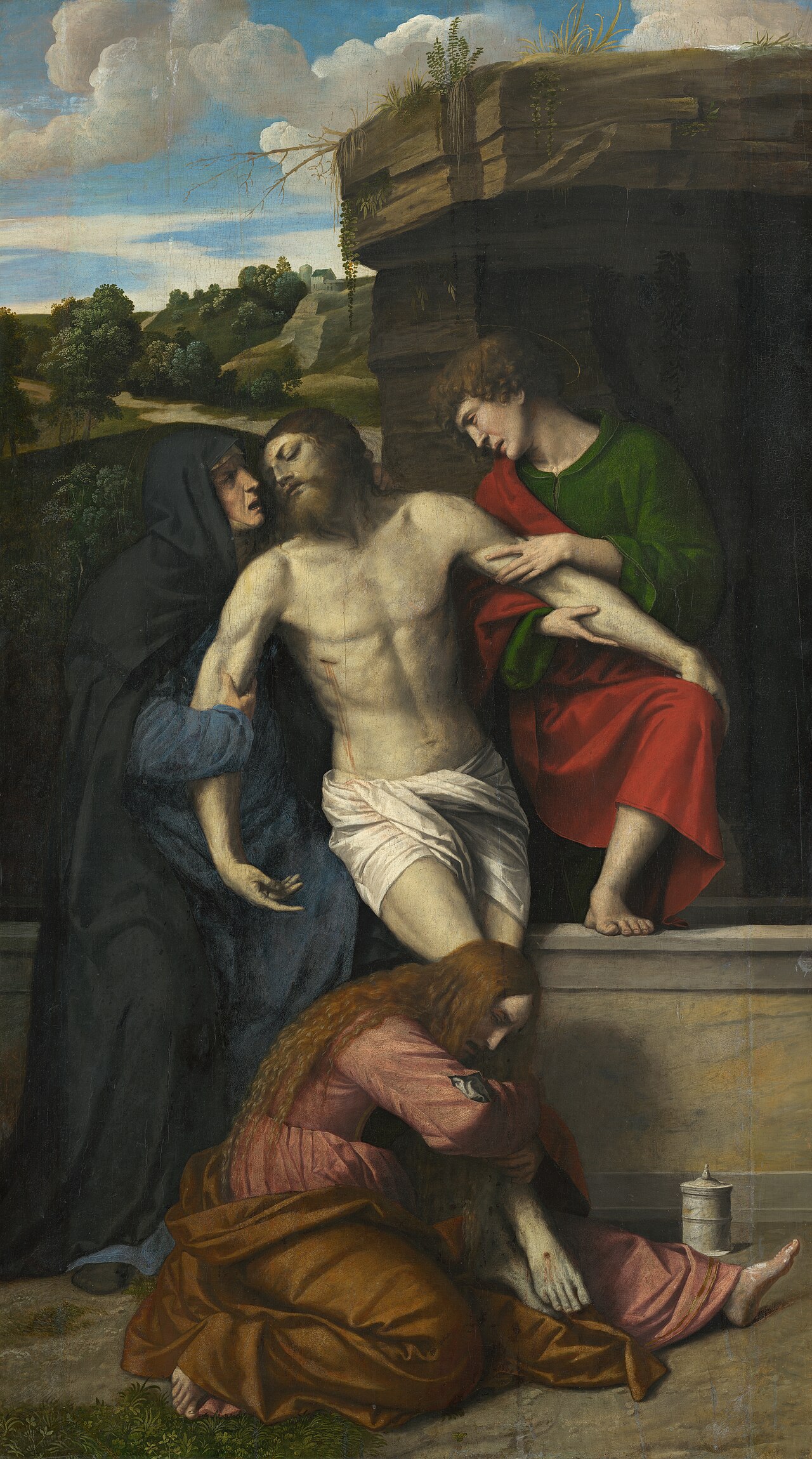 Entombment of Christ by Moretto da Brescia