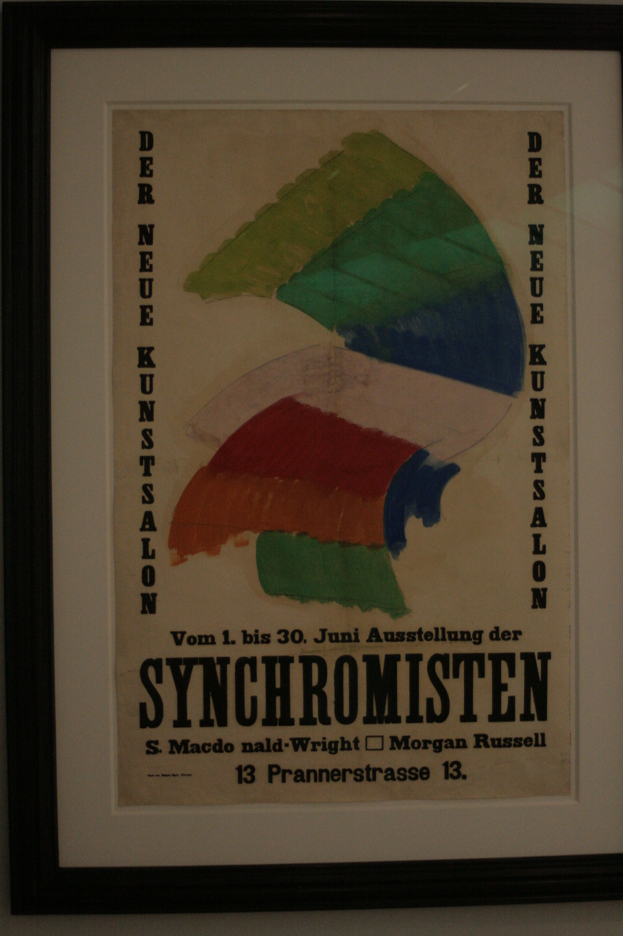 Der Neue Kunstsalon Exhibition Poster by Morgan Russell