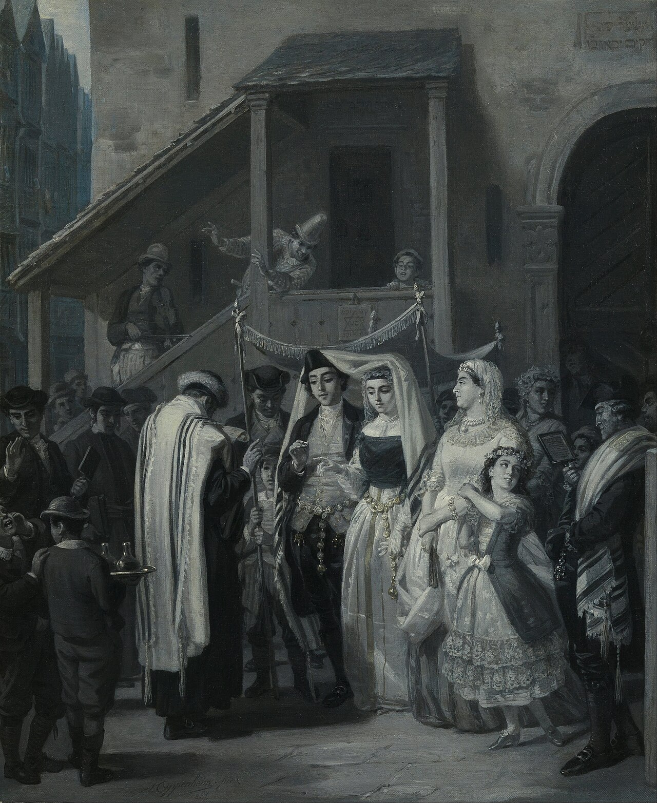The Wedding (Die Trauung) by Moritz Daniel Oppenheim