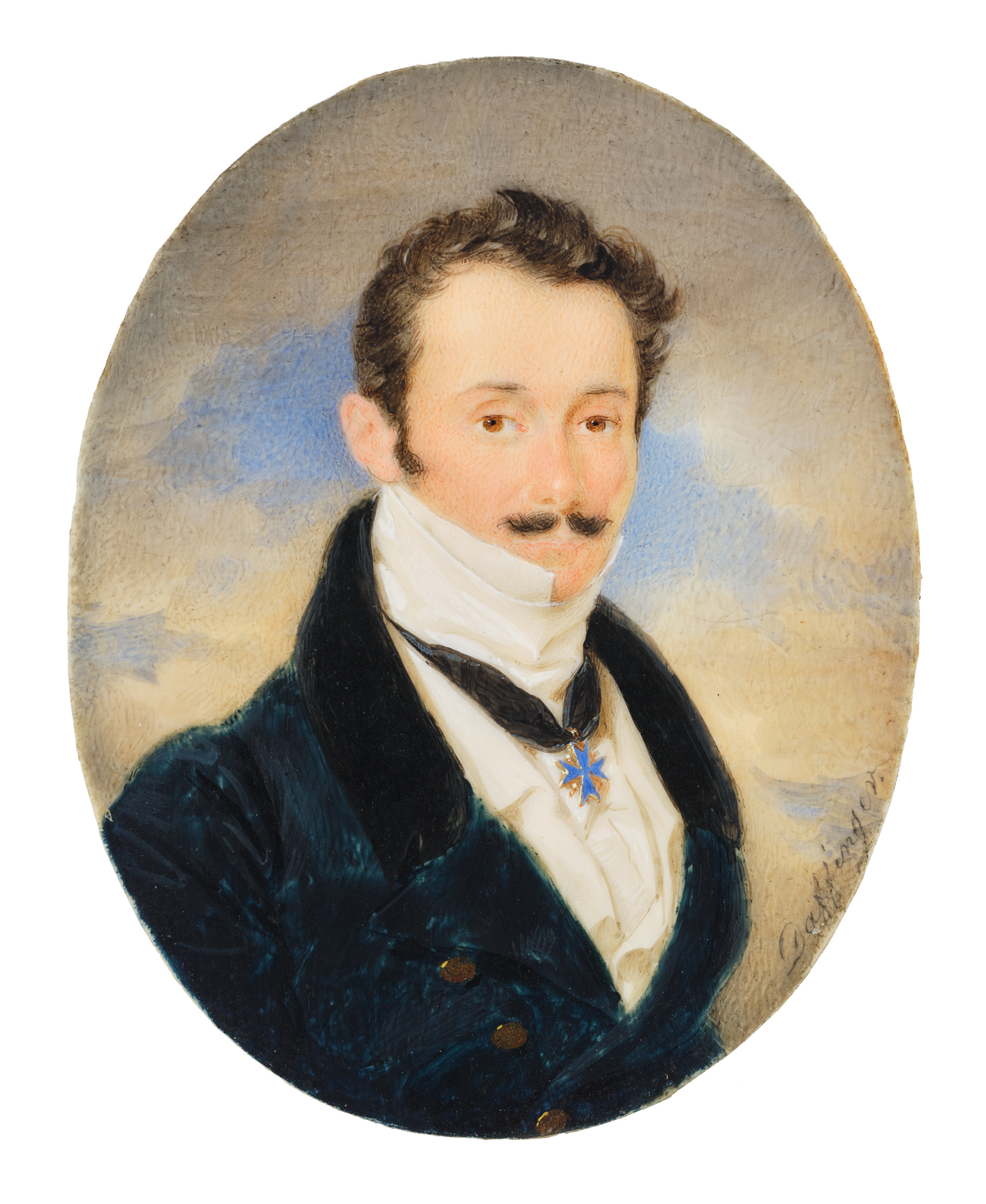 Three-quarter Length Portrait of Count István Széchenyi by Moritz Michael Daffinger