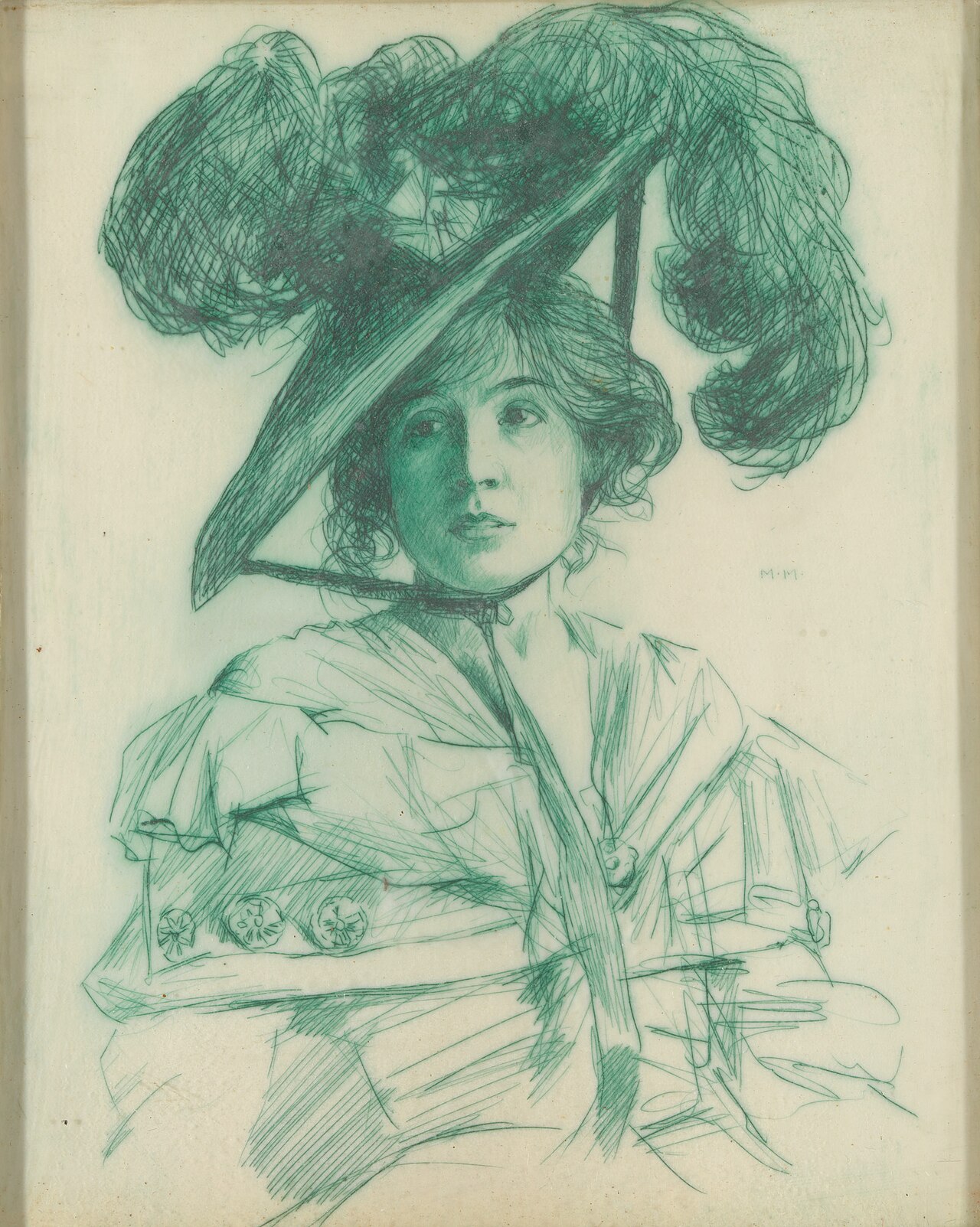 Early English (Mrs Brown Potter) by Mortimer Menpes